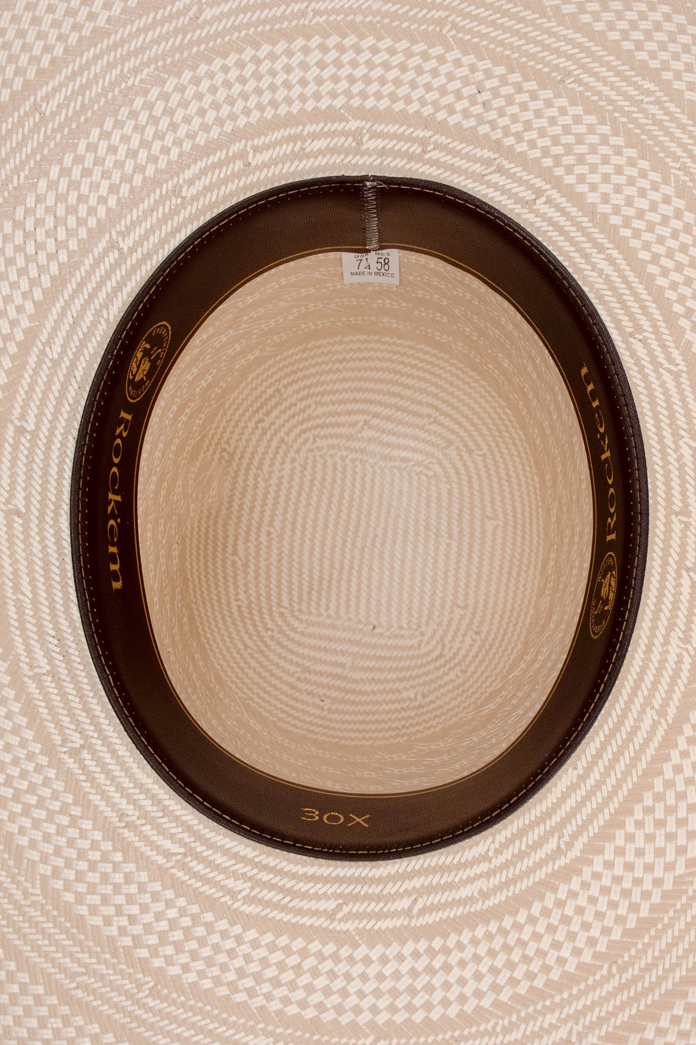 Rock'em 30X Texas Open Crown Straw Hat - Image 5