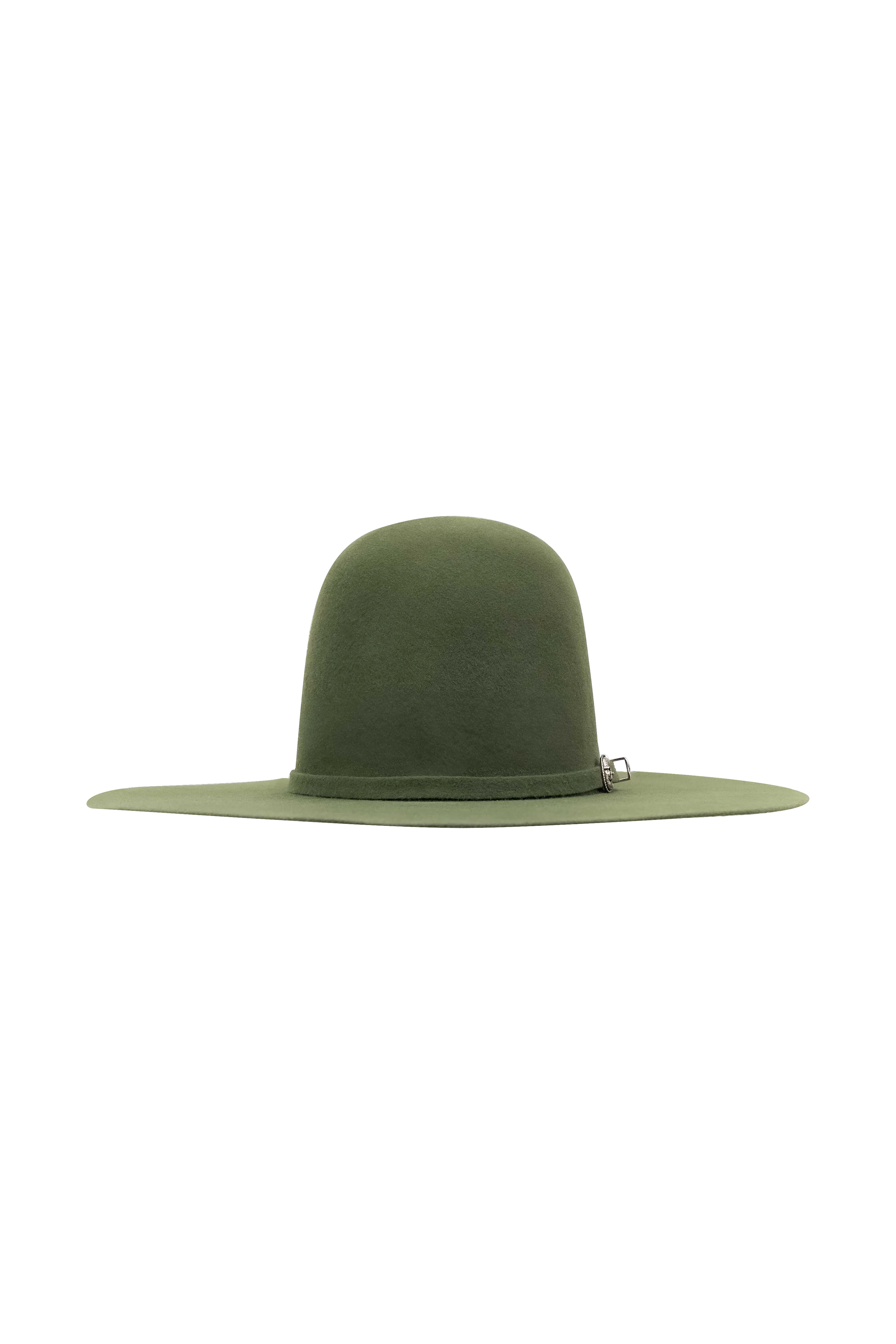 Rock'em 4X Olive Green Open Crown Felt Cowboy Hat - Image 2