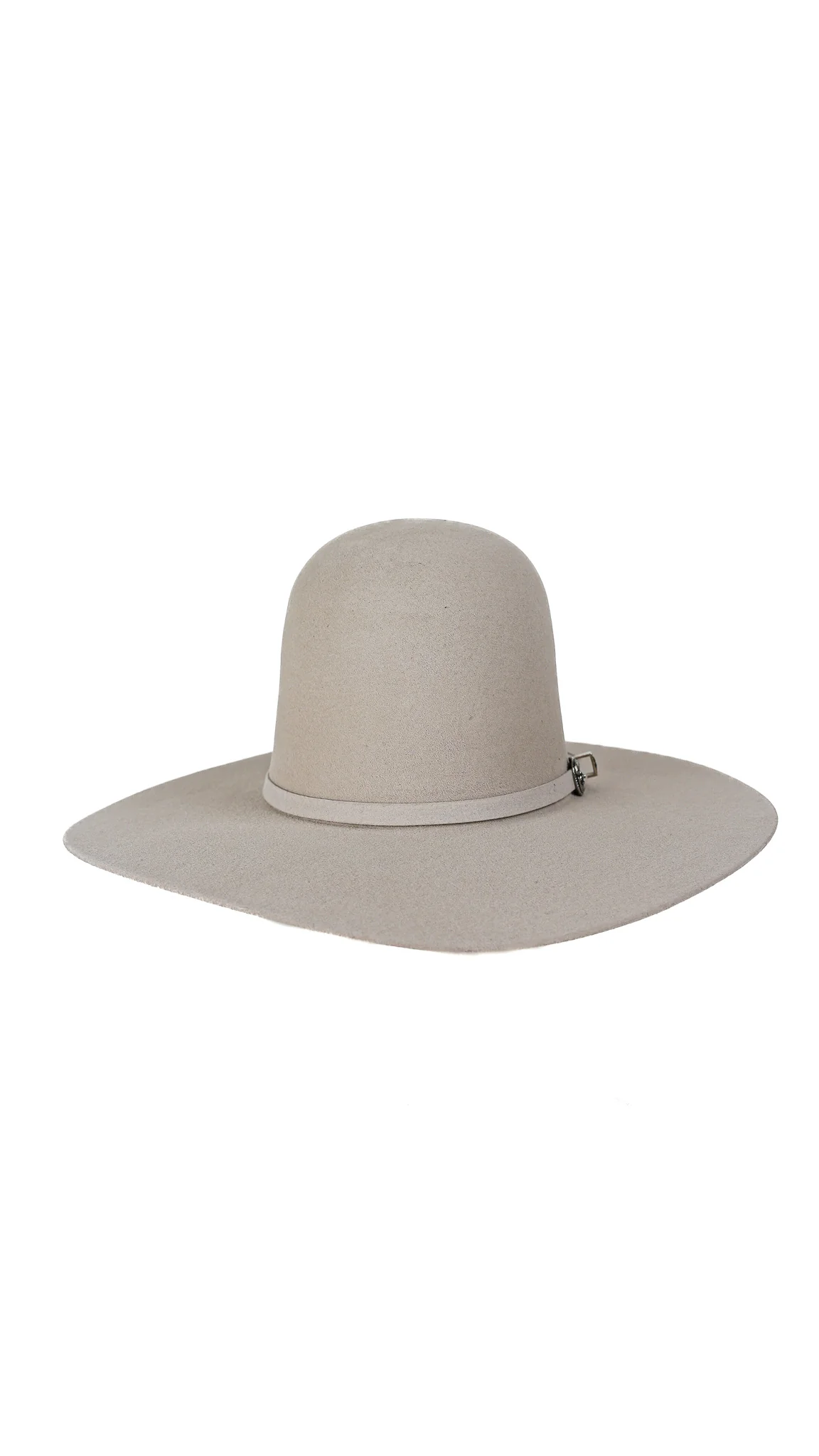 Rock'em 4X Silver Open Crown Felt Cowboy Hat - Image 2