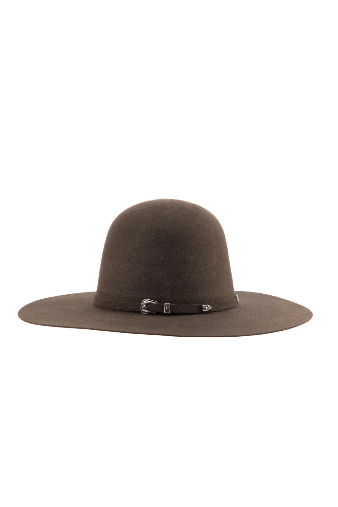 Rock'em 4X Brown Open Crown Felt Cowboy Hat - Image 3