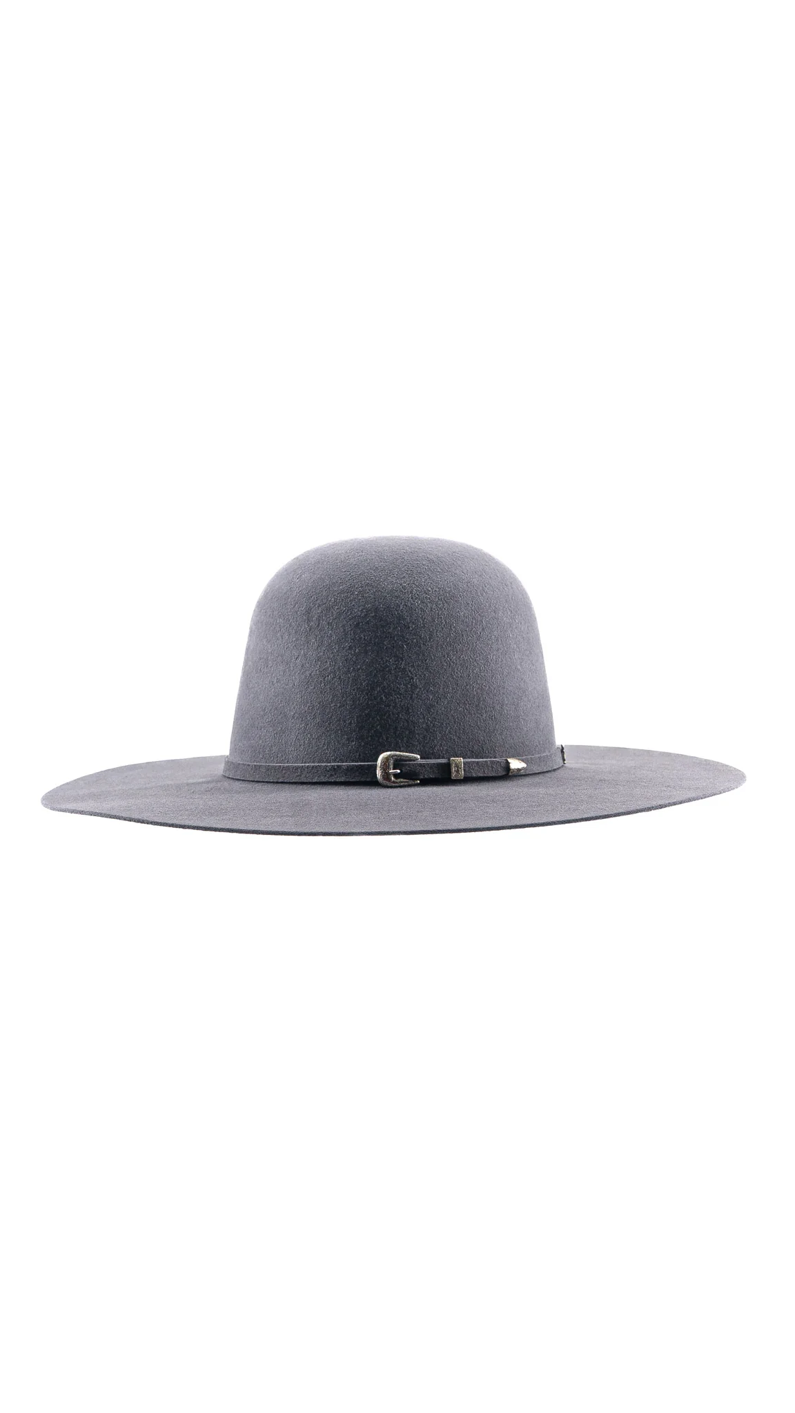 Rock'em 6X Dark Gray Beaver Open Crown Felt Cowboy Hat - Image 3