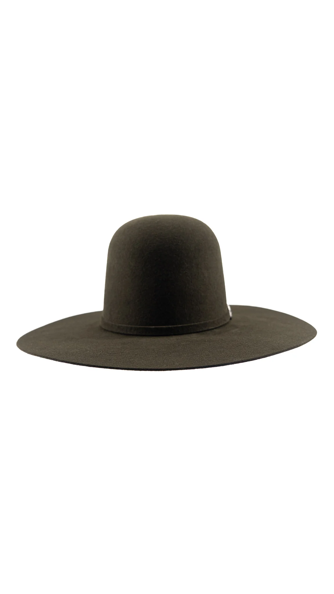 Rock'em 6X Olive Green Beaver Open Crown Felt Cowboy Hat - Image 3