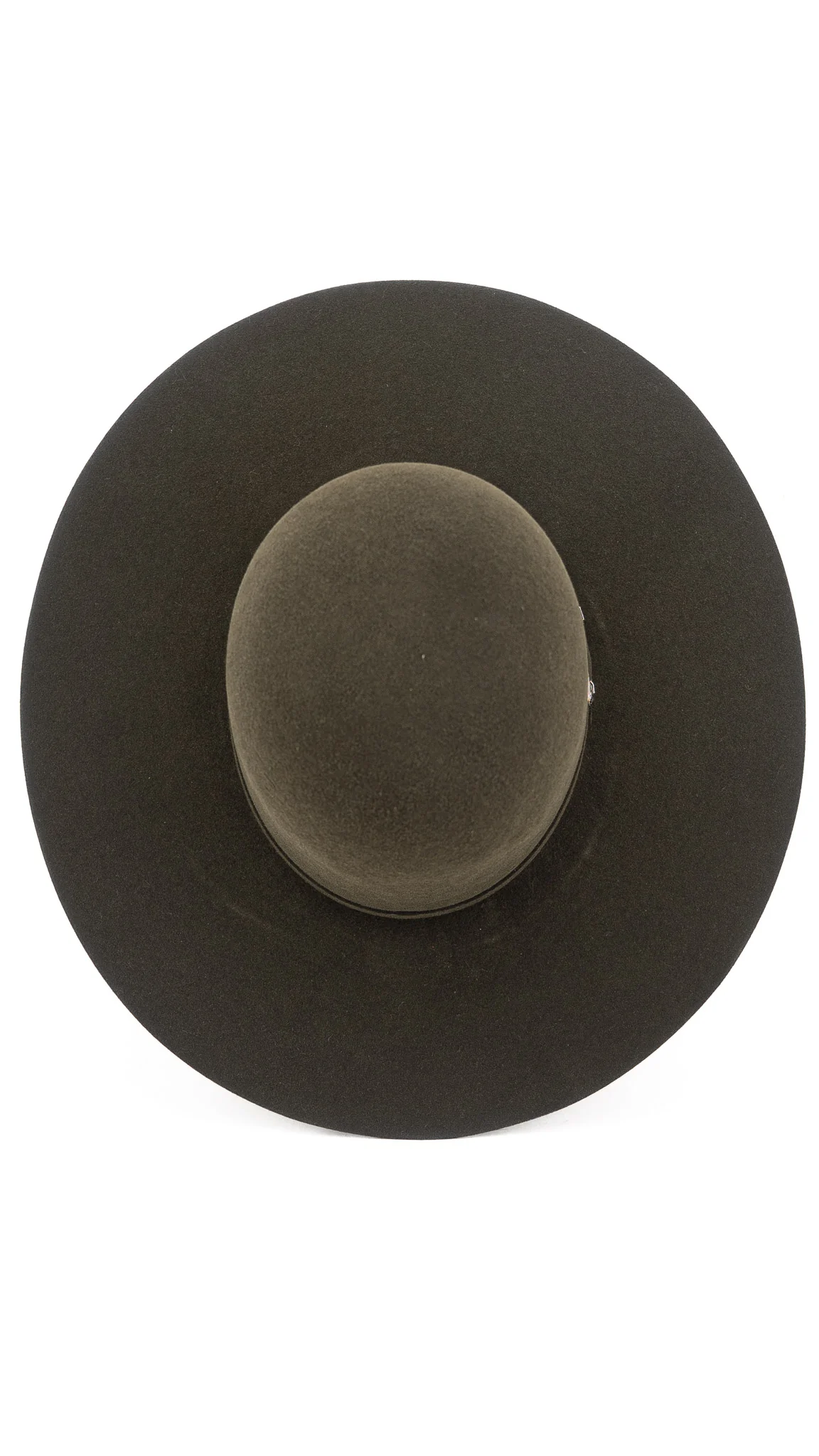 Rock'em 6X Olive Green Beaver Open Crown Felt Cowboy Hat - Image 5