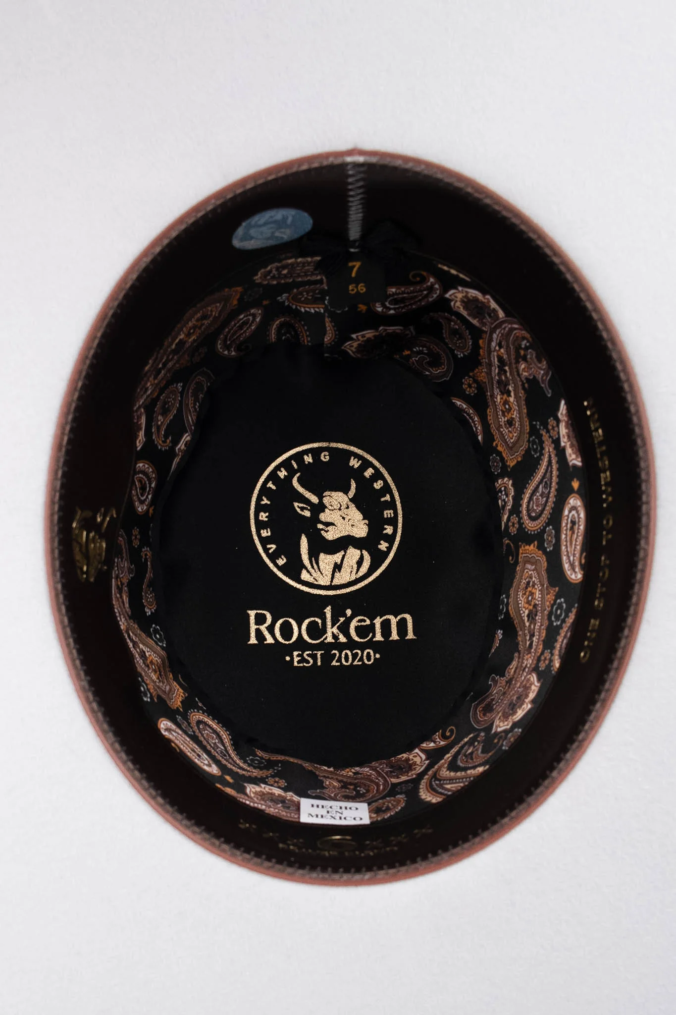 Rock'em 6X Platinum Beaver Blend Open Crown Felt Cowboy Hat - Image 5