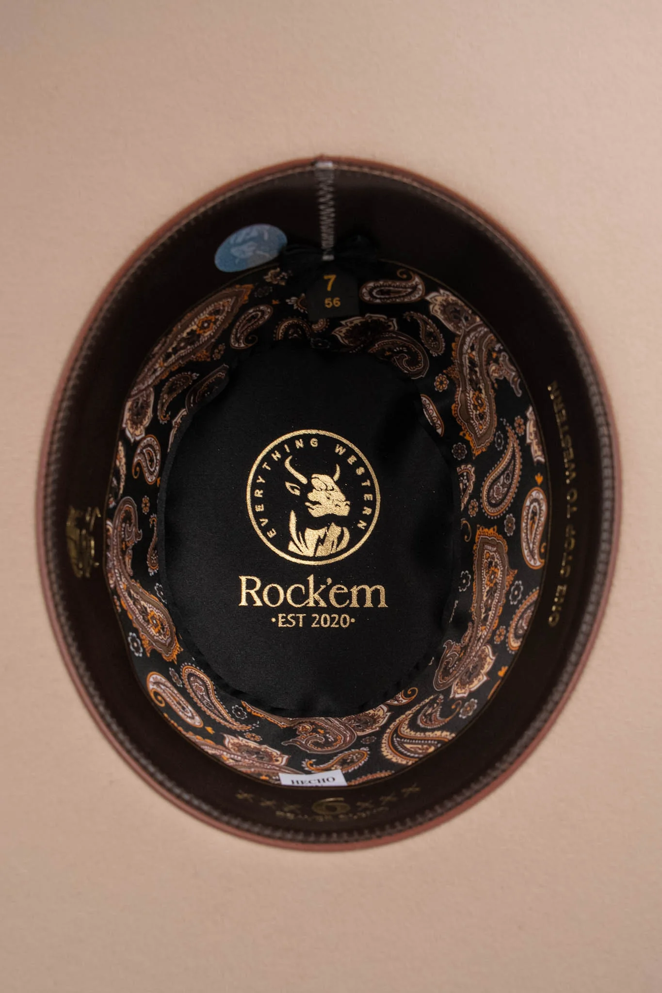 Rock'em 6X Silverbelly Beaver Blend Open Crown Felt Cowboy Hat - Image 5