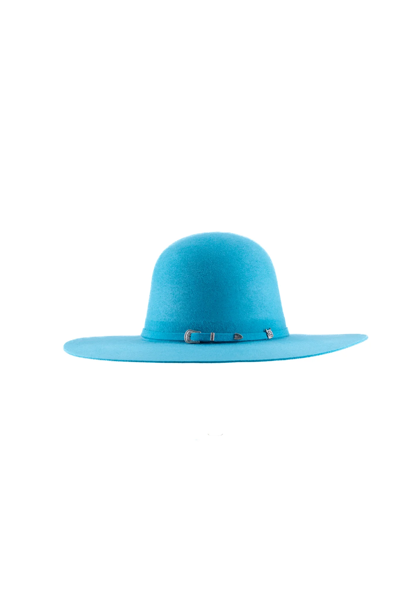 Rock'em 4X Neon Blue Open Crown Felt Cowboy Hat - Image 2