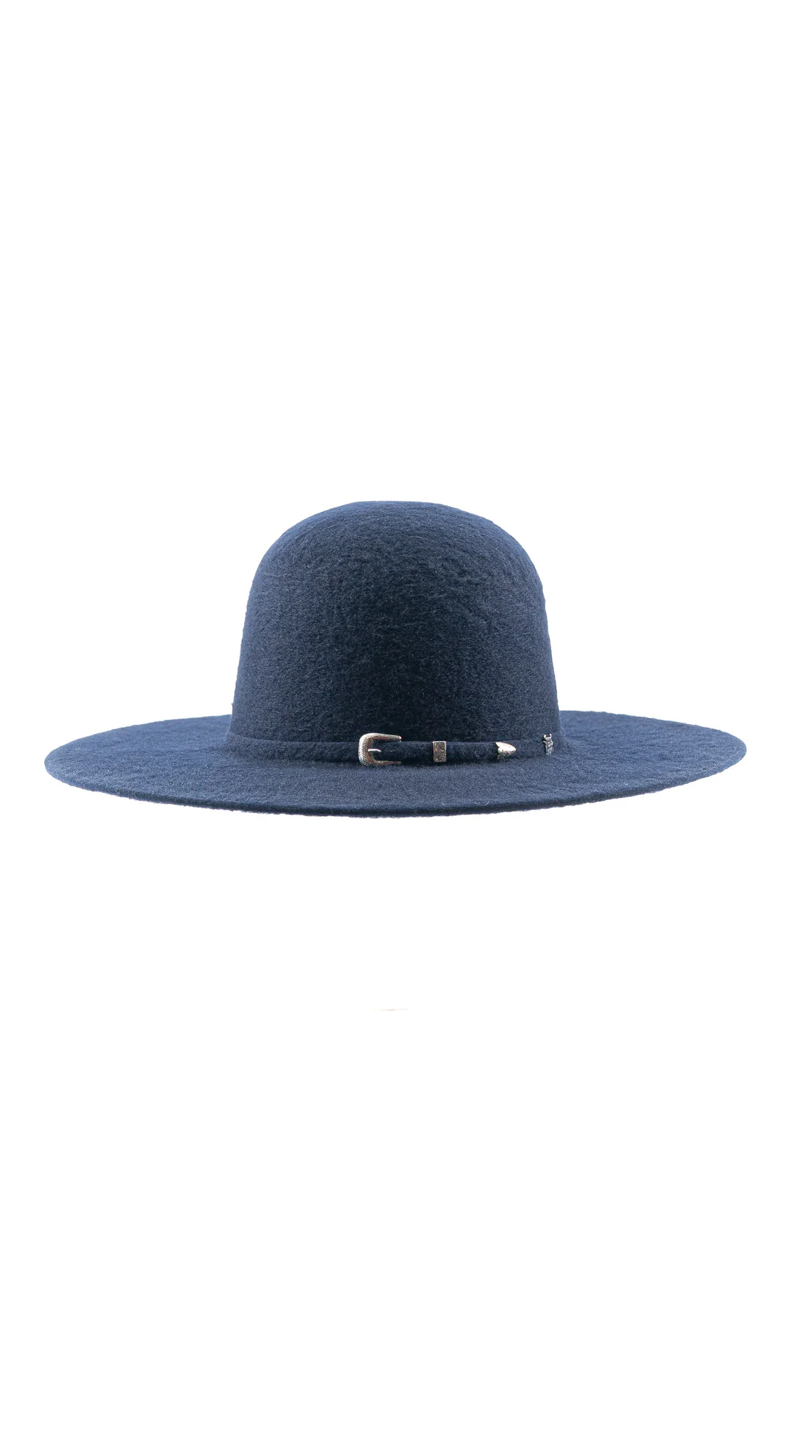 Rock'em 8X Blue Navy Grizzly Fur Open Crown Felt Cowboy Hat - Image 2