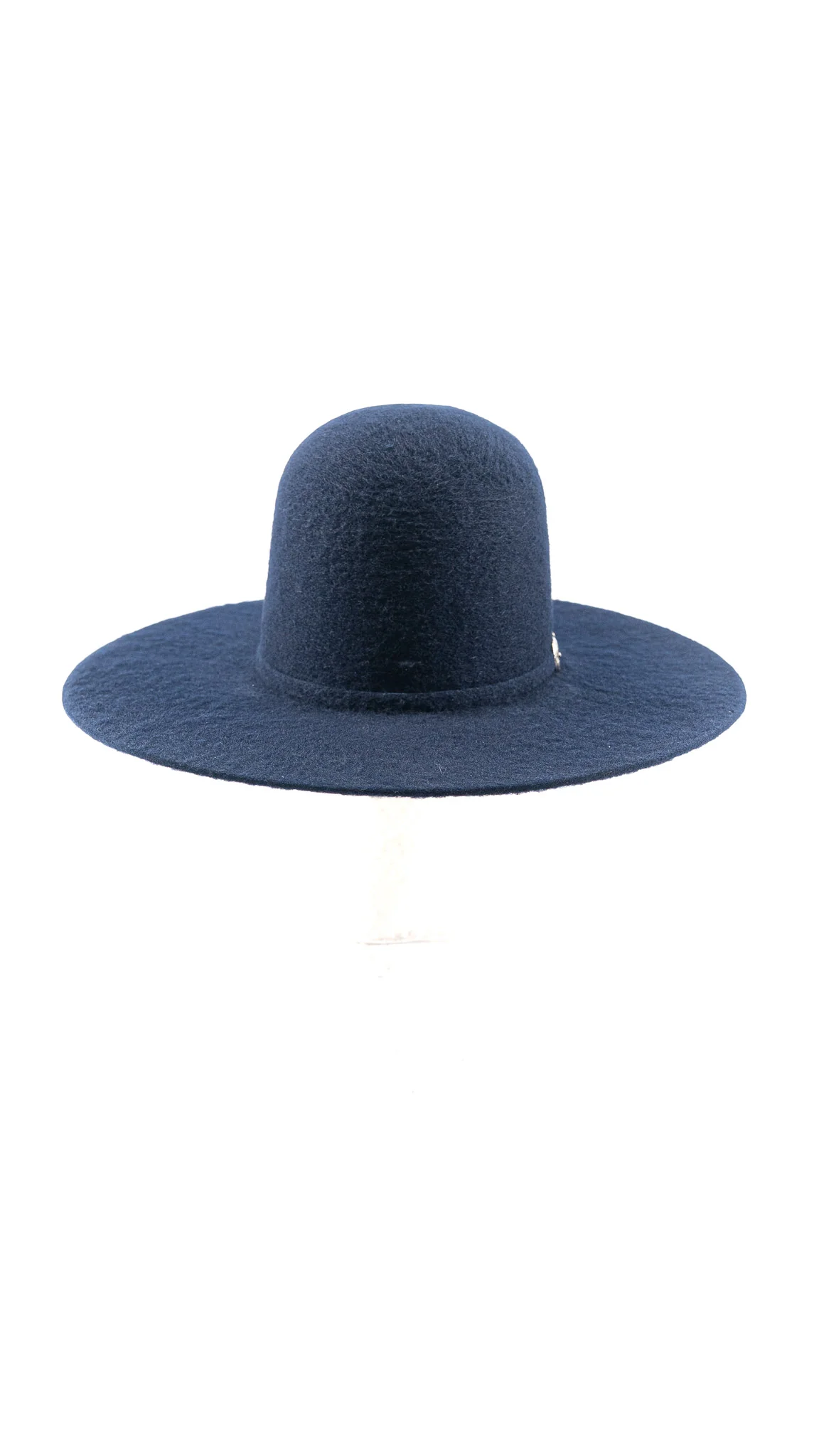 Rock'em 8X Blue Navy Grizzly Fur Open Crown Felt Cowboy Hat - Image 3