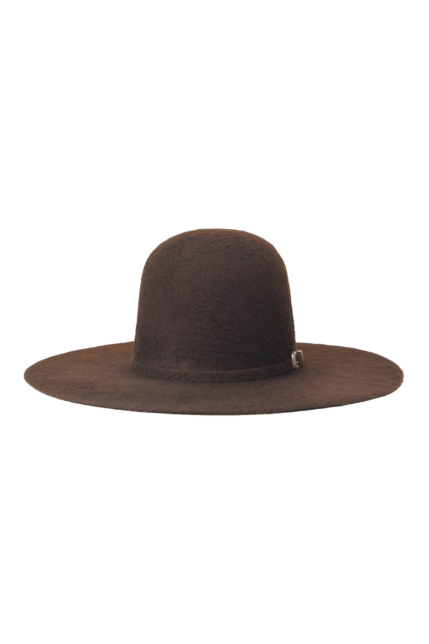 Rock'em 8X Chocolate Grizzly Fur Open Crown Felt Cowboy Hat - Image 4