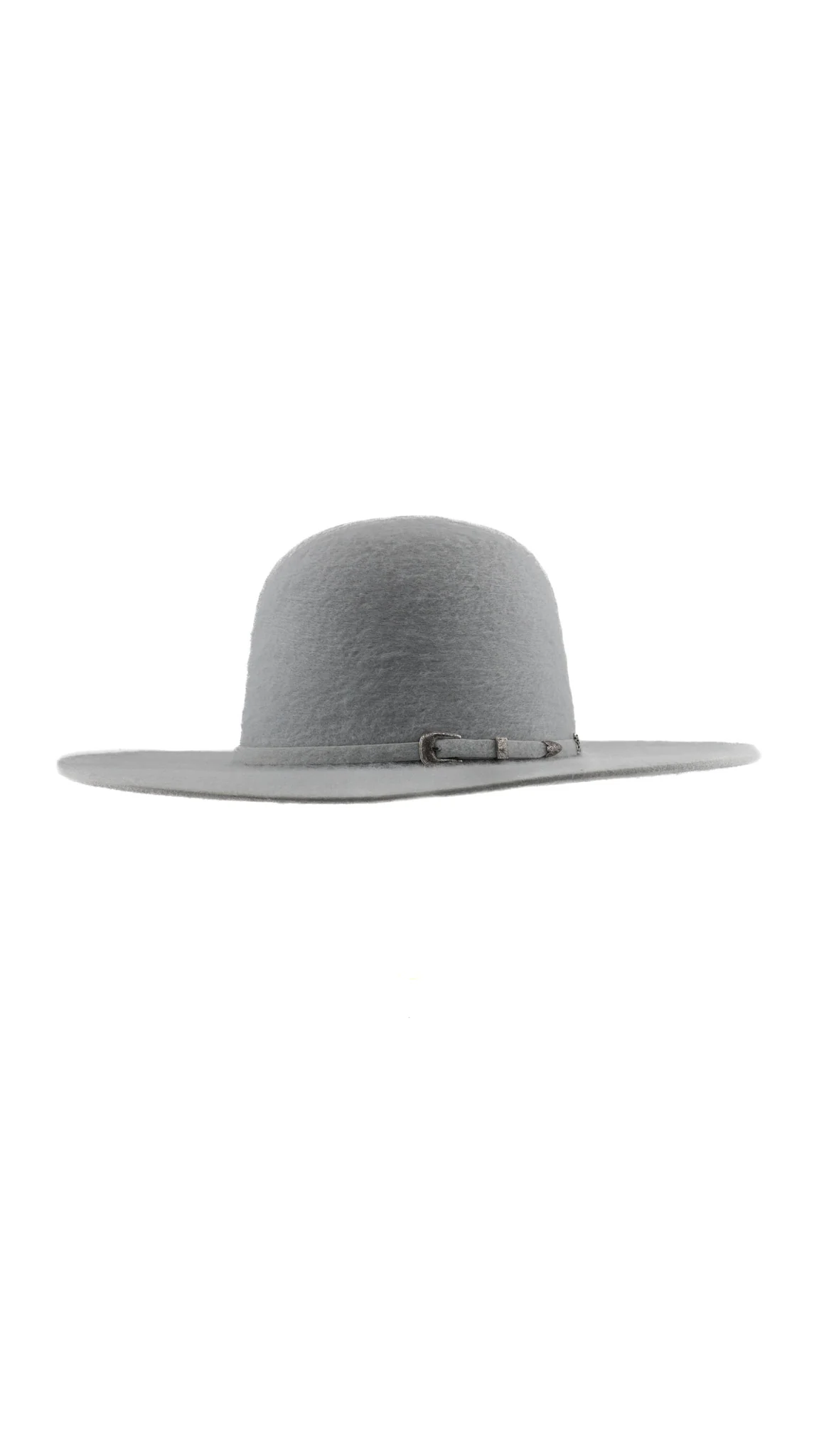 Rock'em 8X Platinum Grizzly Fur Open Crown Felt Cowboy Hat - Image 2