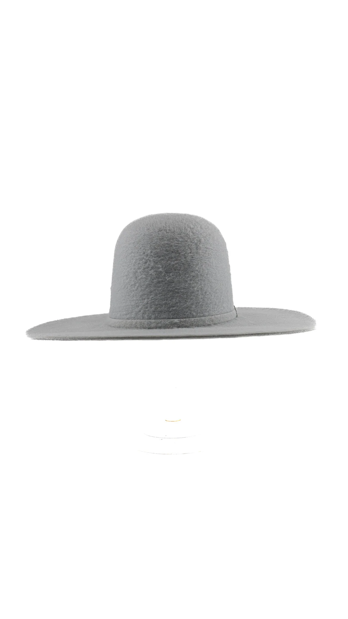 Rock'em 8X Platinum Grizzly Fur Open Crown Felt Cowboy Hat - Image 3