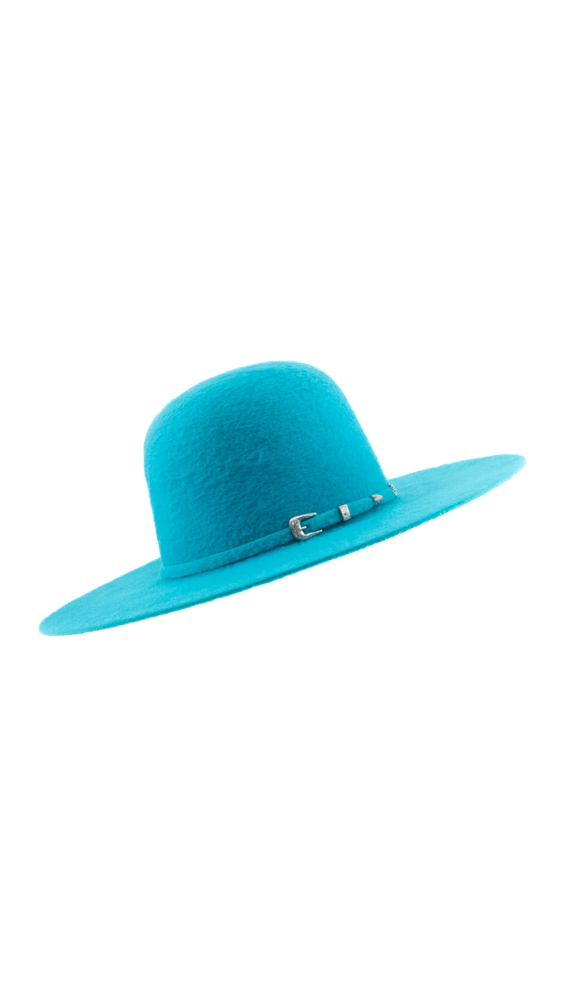 Rock'em 8X Turquesa Grizzly Fur Open Crown Felt Cowboy Hat