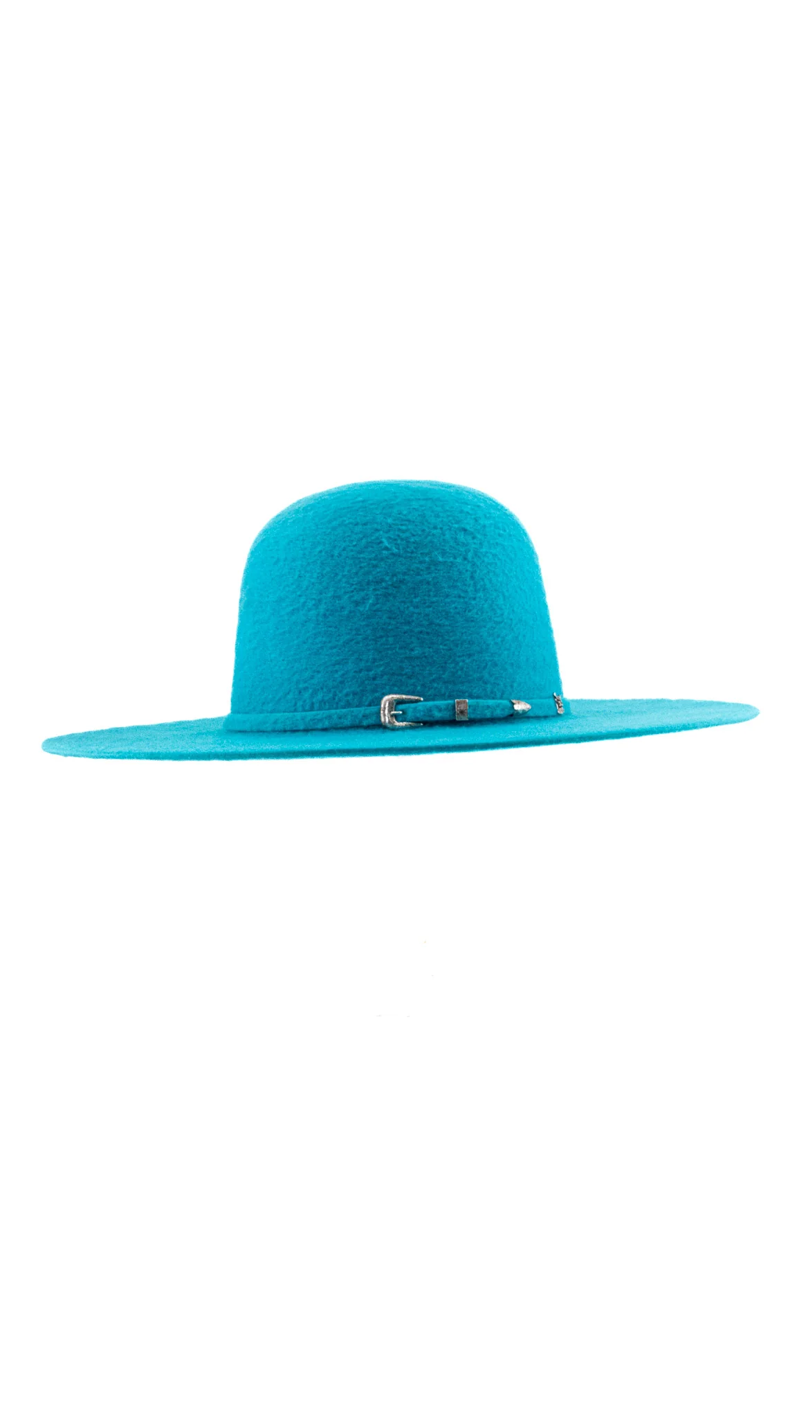 Rock'em 8X Turquesa Grizzly Fur Open Crown Felt Cowboy Hat - Image 2
