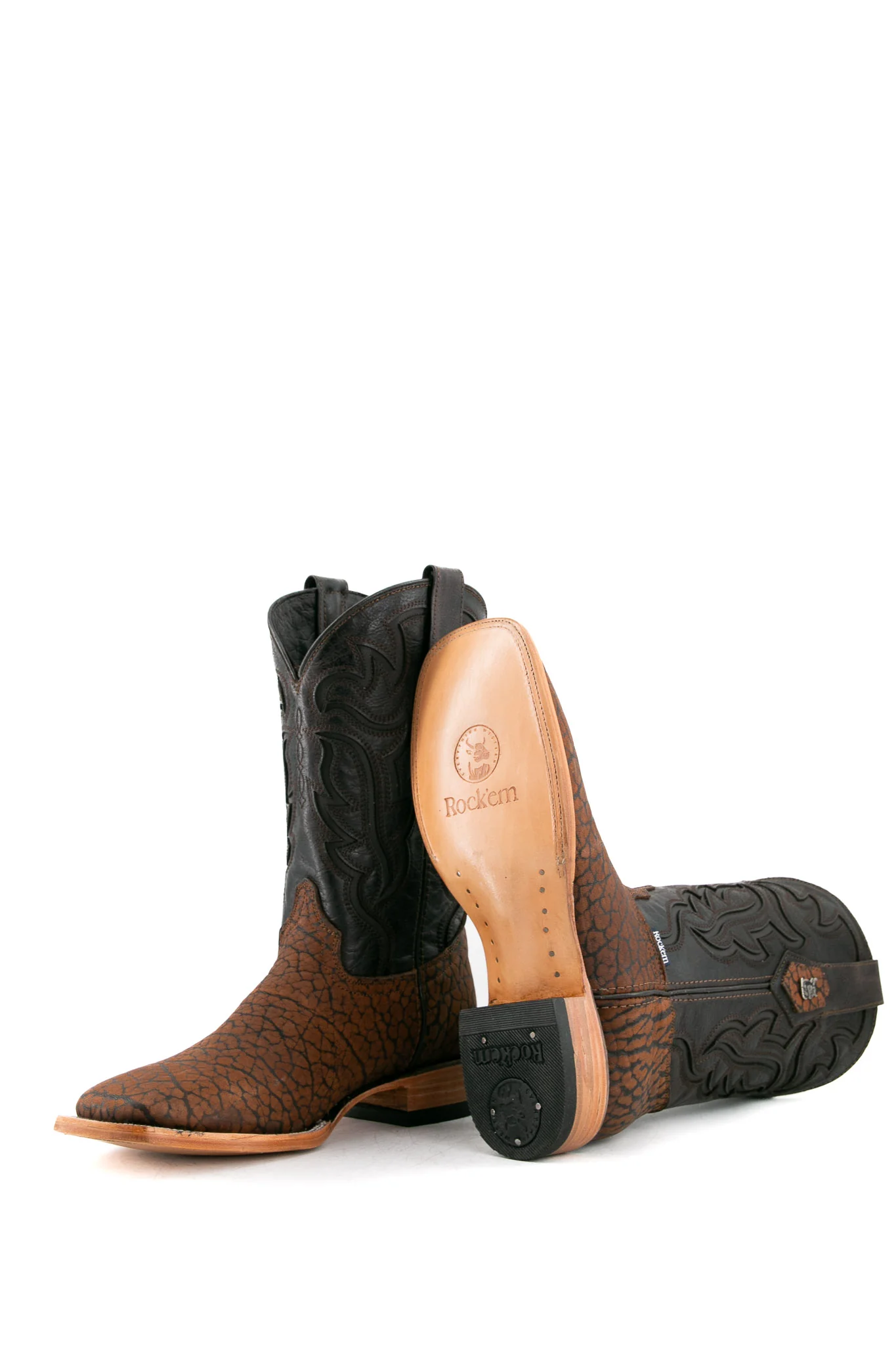Bruce Bull Neck Square Toe Cowboy Boot - Image 9