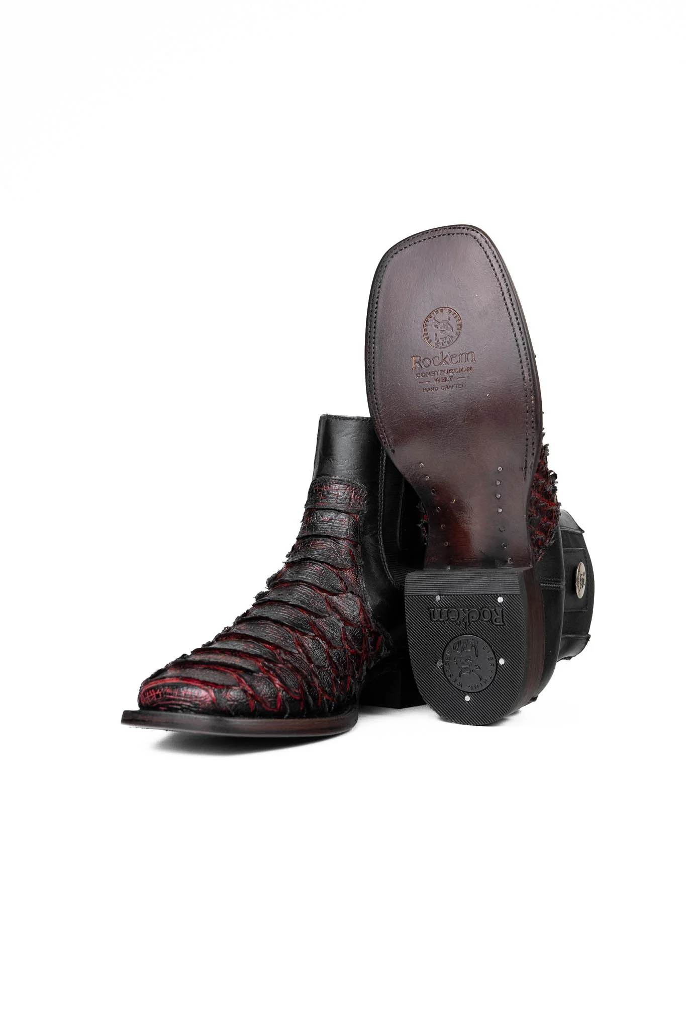 Rock'em Clon Python Square Toe Ankle Boot - Image 9