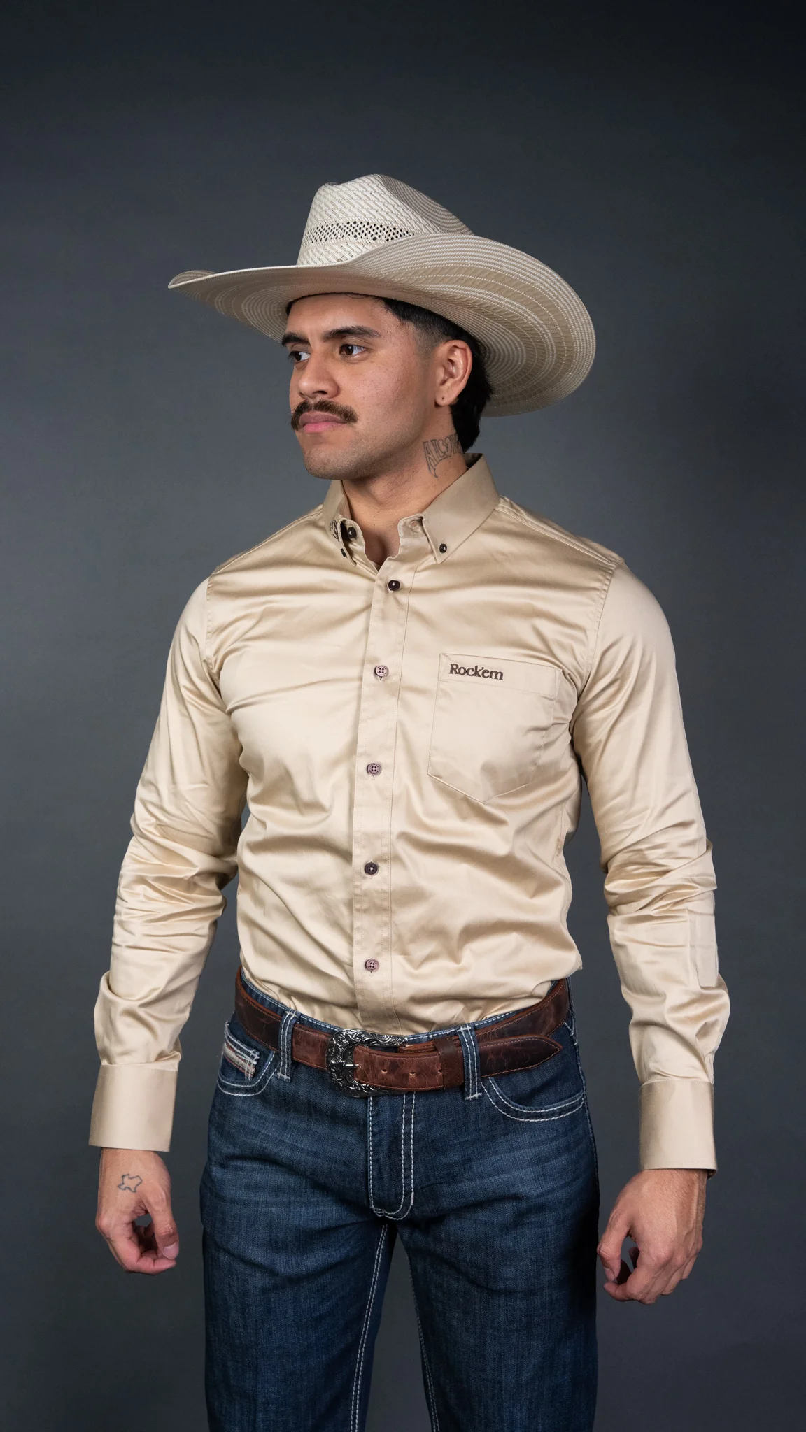 Rock'em Long Sleeve Button Up Western Shirt - Image 7