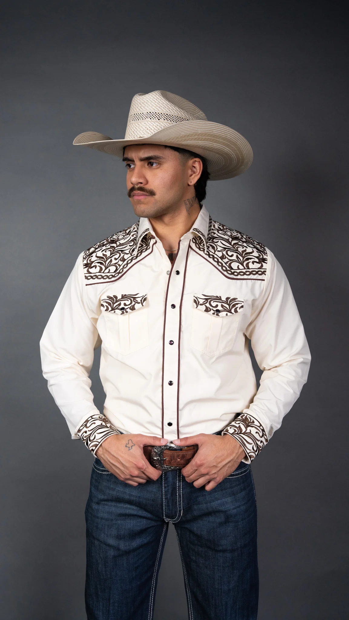 Rock'em Pearl Snap Embroidery Shirt - Image 15