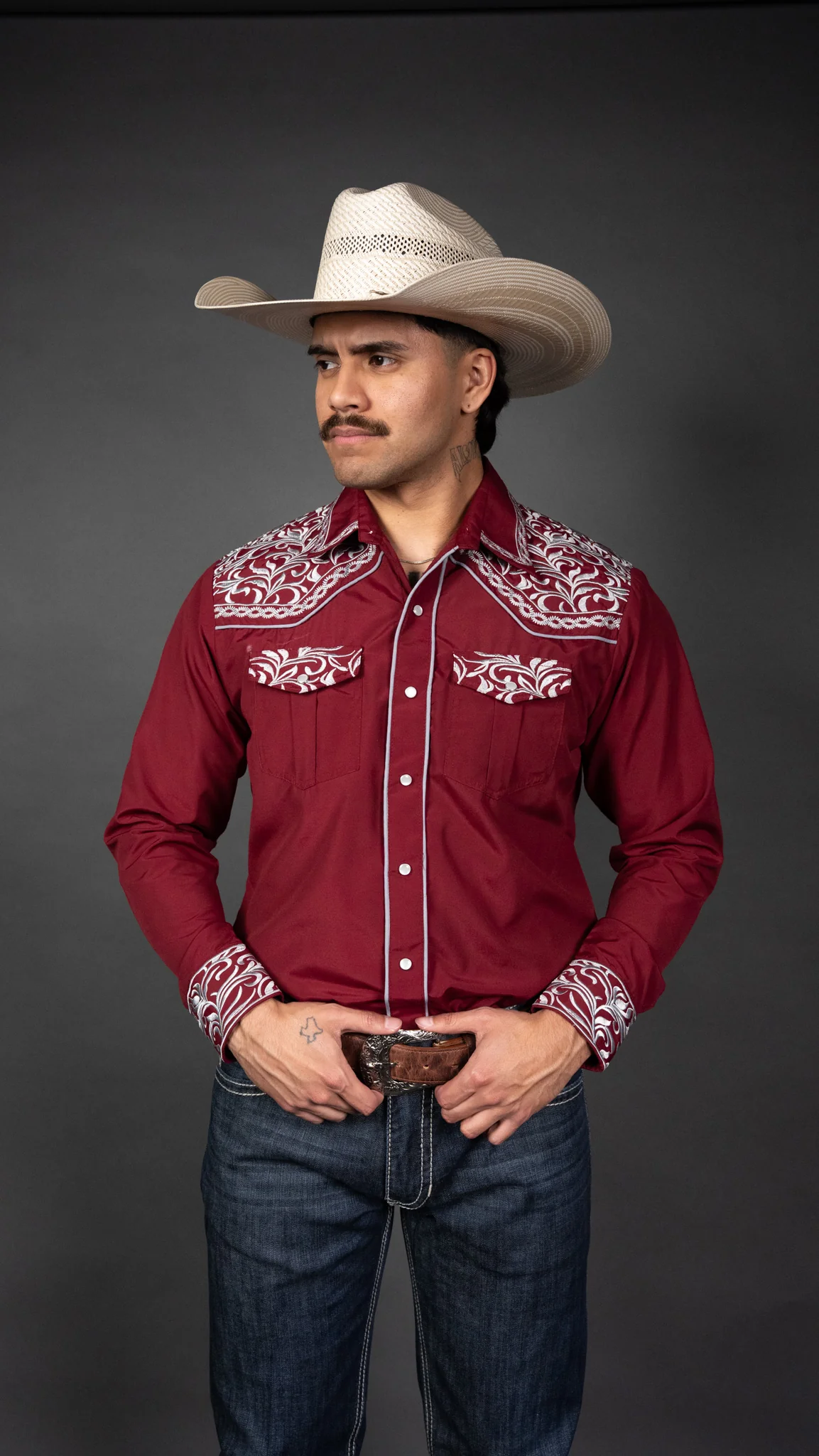 Rock'em Pearl Snap Embroidery Shirt - Image 32