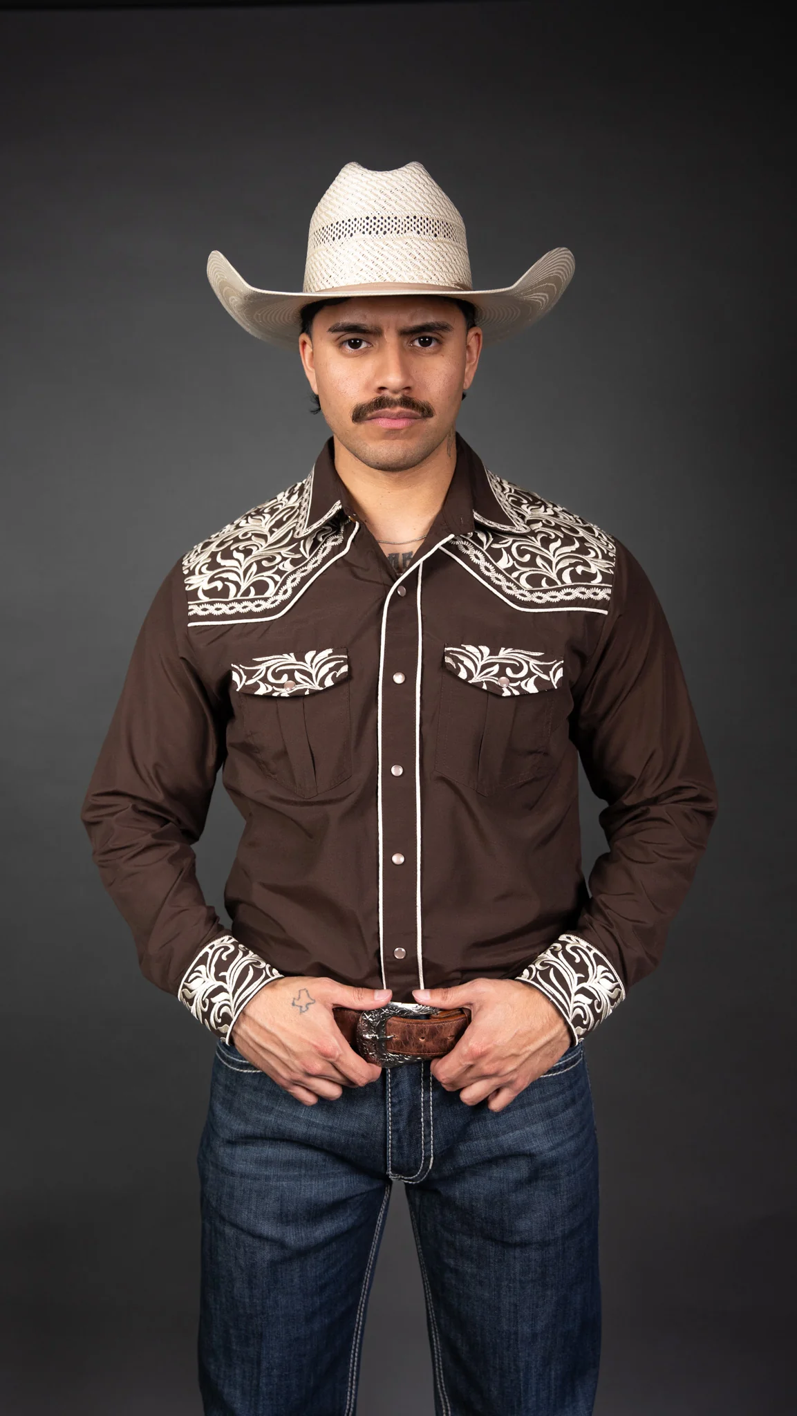 Rock'em Pearl Snap Embroidery Shirt - Image 5