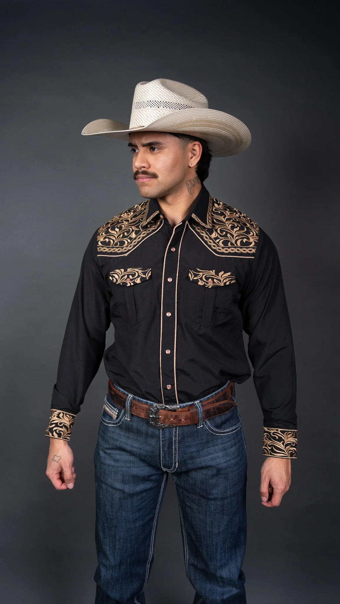 Rock'em Pearl Snap Embroidery Shirt - Image 7