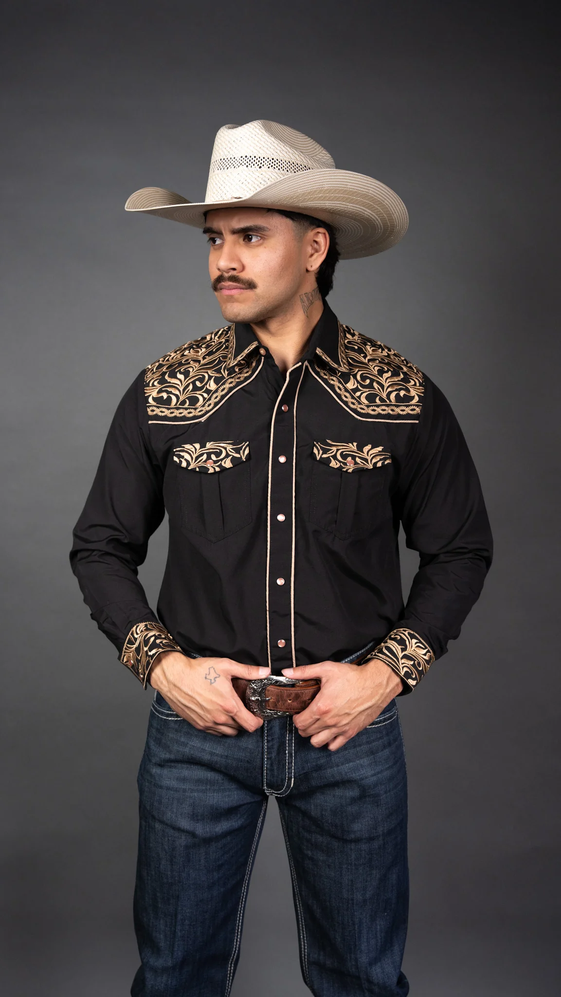 Rock'em Pearl Snap Embroidery Shirt - Image 9