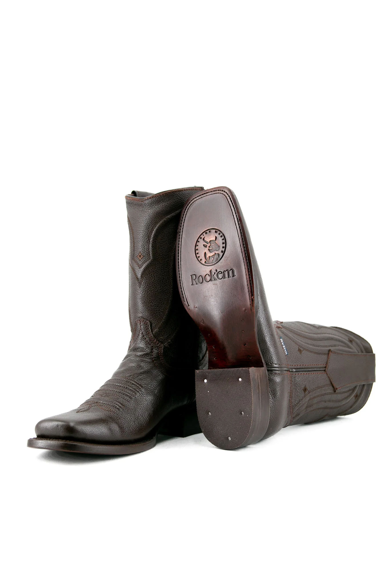 Rock'em Solid Floater Zipper Rodeo Cowboy Boot - Image 4