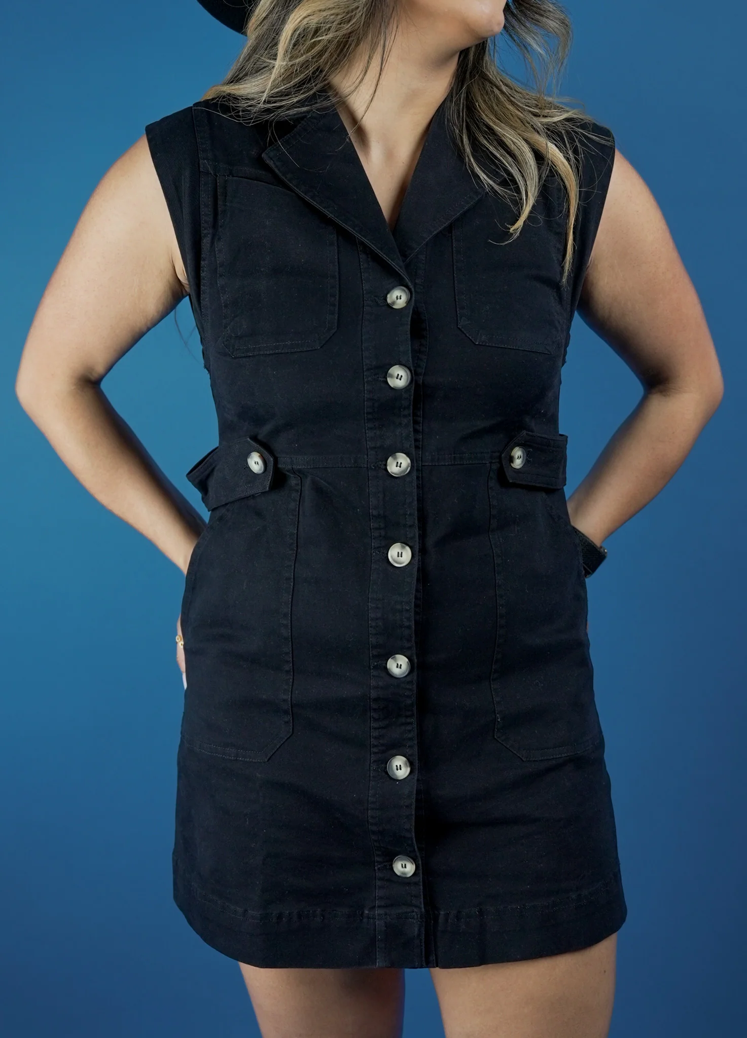 Ebony Button-Up Dress - Image 2