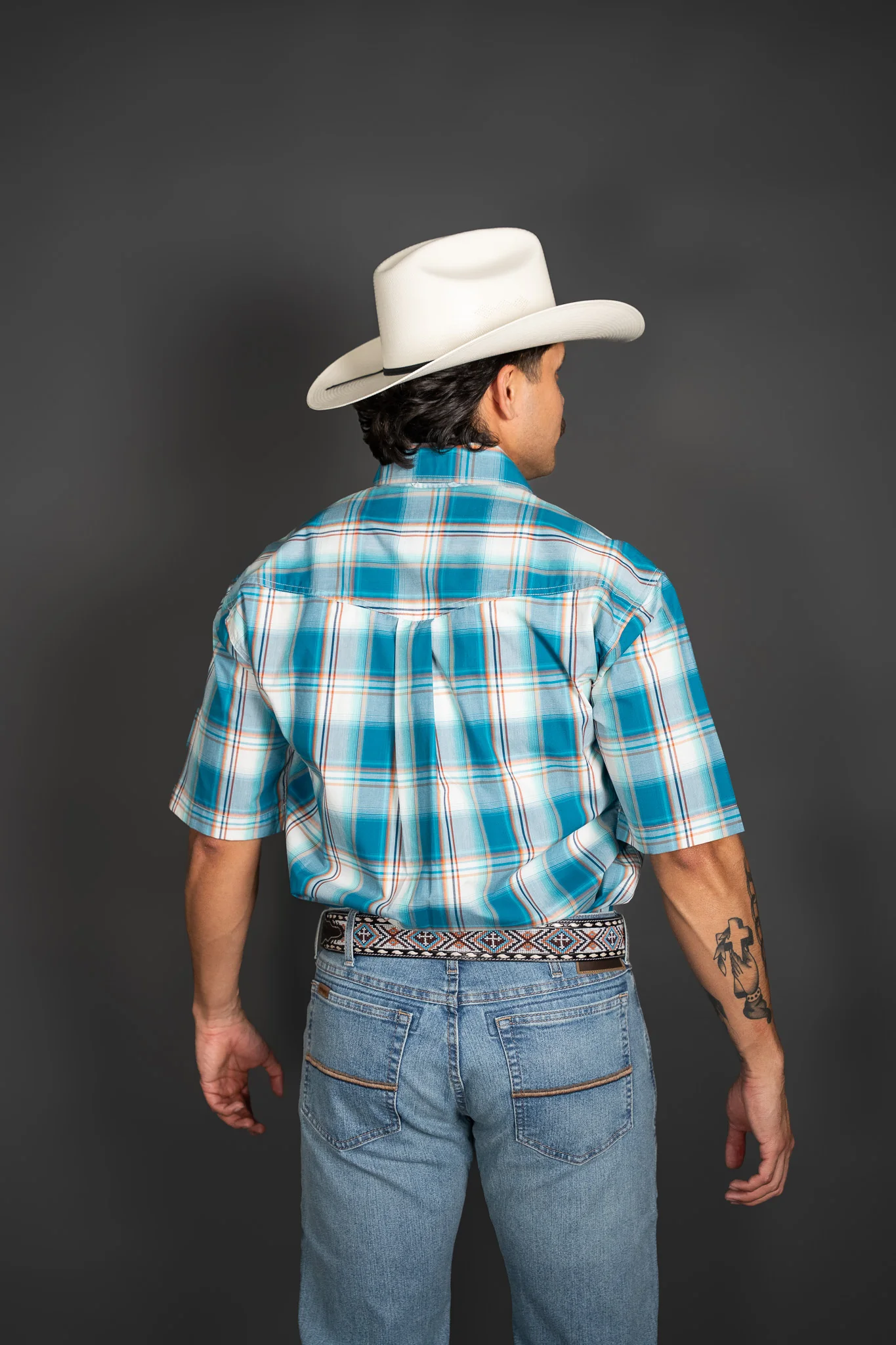 Roper Sunset Plaid Short Sleeve Button-up - Image 3