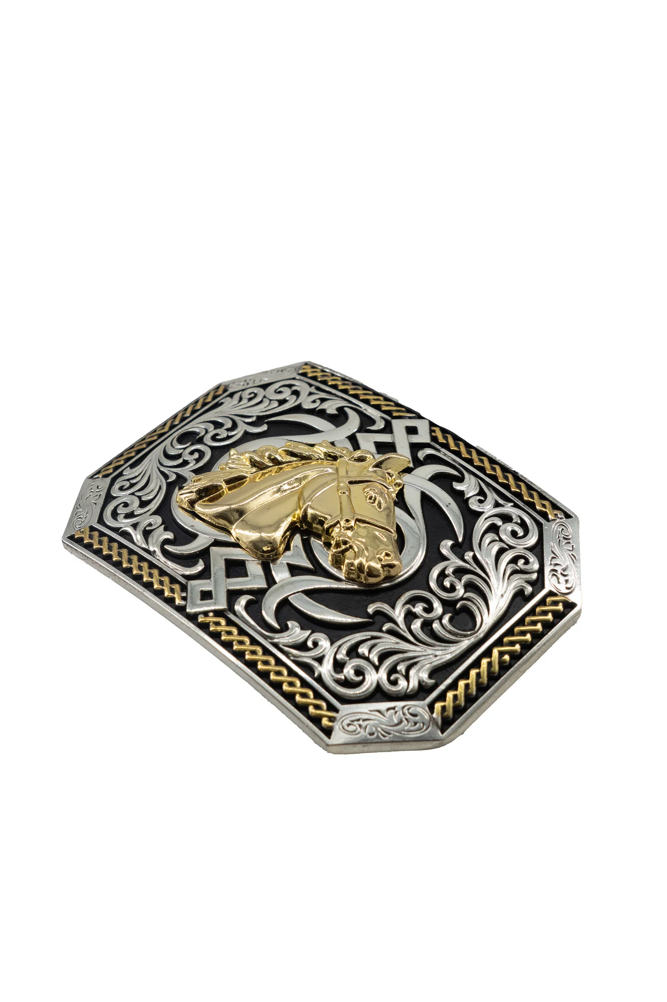 Sacred Arabesque Bull-Rider Belt Buckle - Image 2