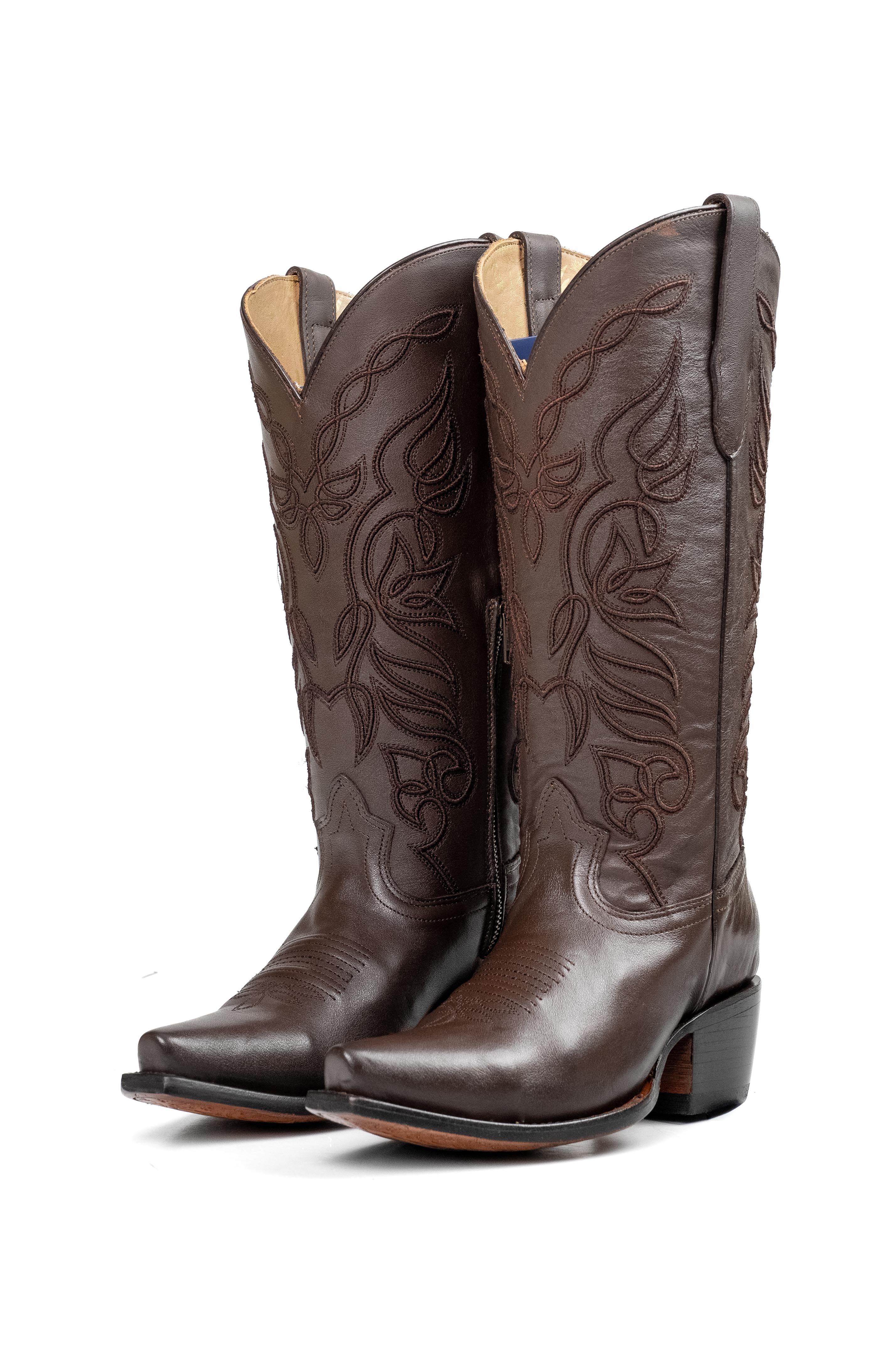 Sally Midi Wide Calf Snip Toe Cowgirl Boot - Image 17