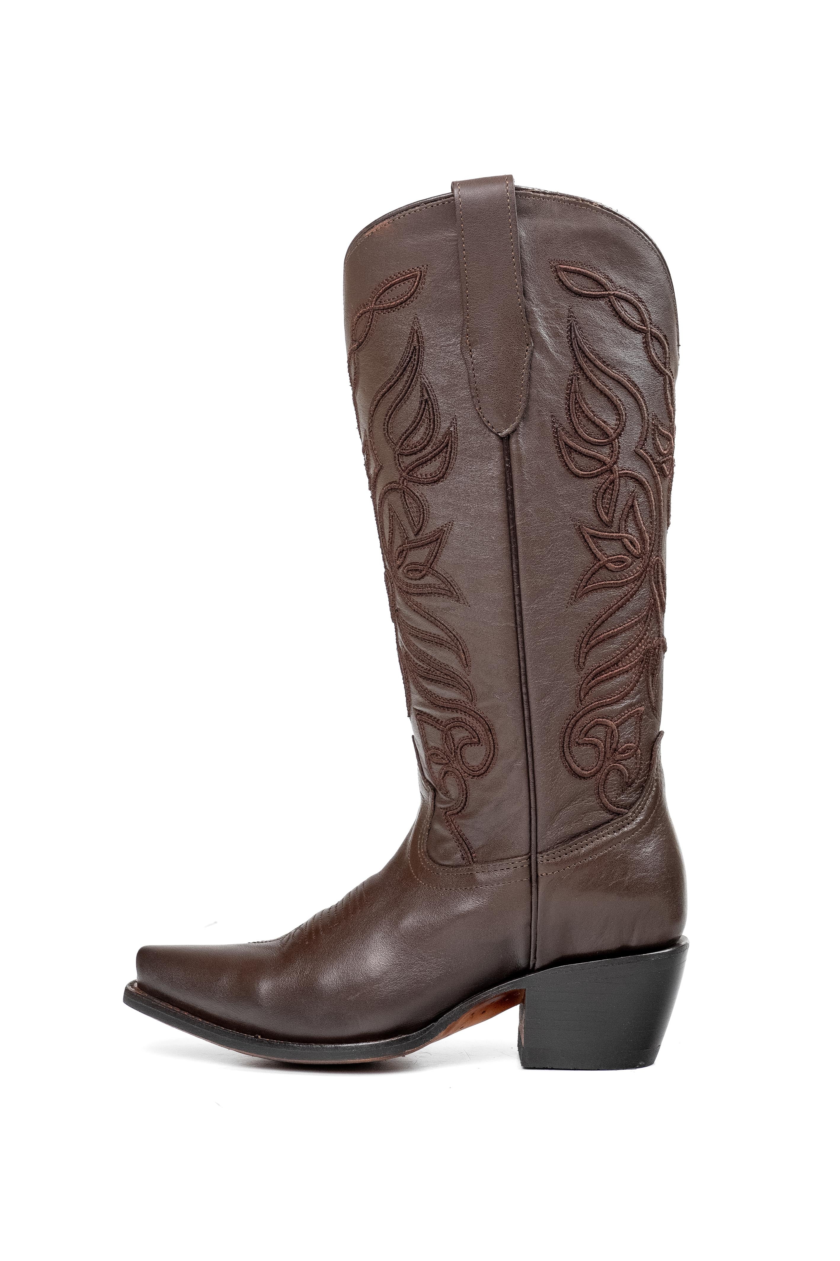 Sally Midi Wide Calf Snip Toe Cowgirl Boot - Image 18