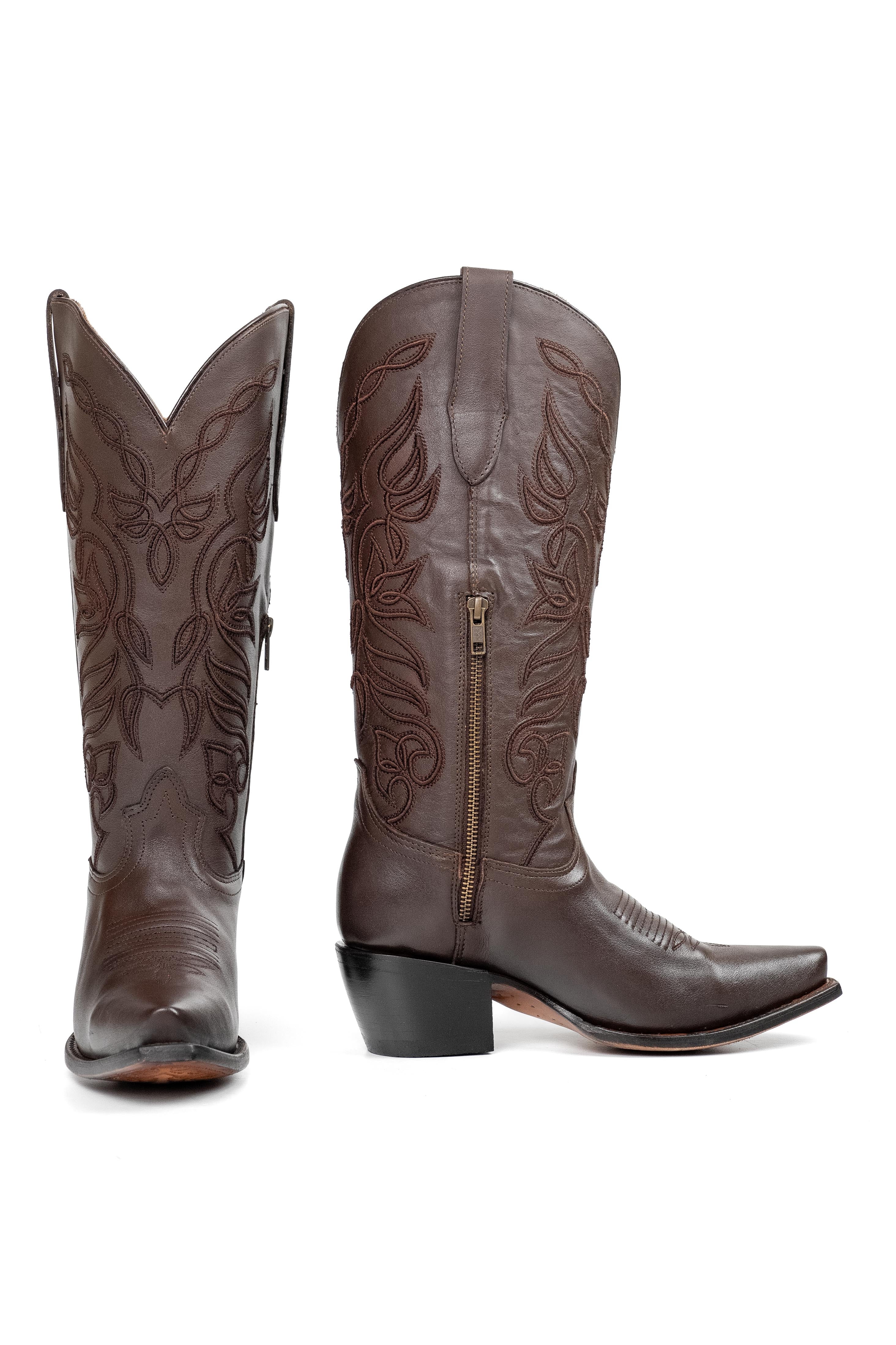 Sally Midi Wide Calf Snip Toe Cowgirl Boot - Image 20