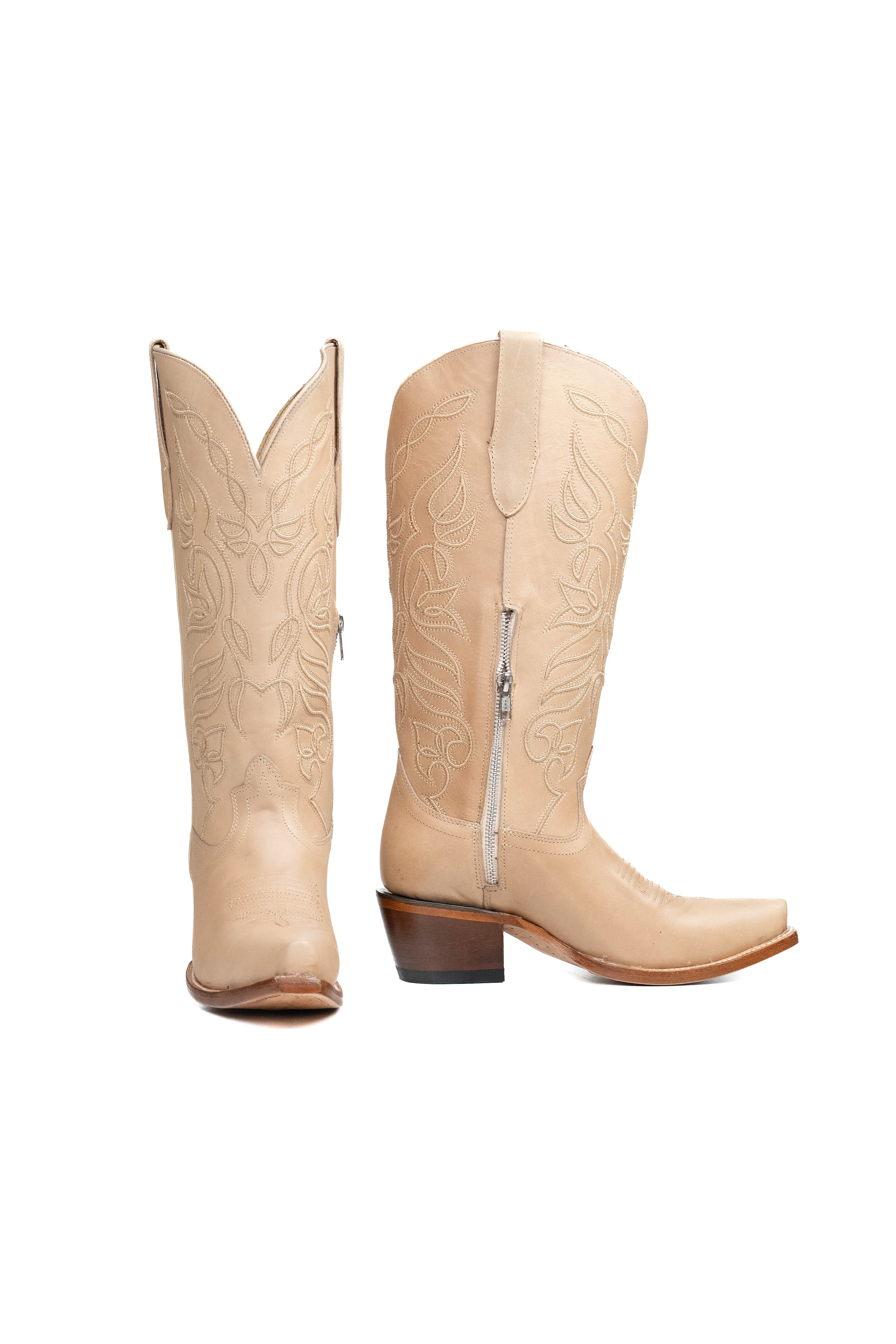 Sally Midi Wide Calf Snip Toe Cowgirl Boot - Image 4