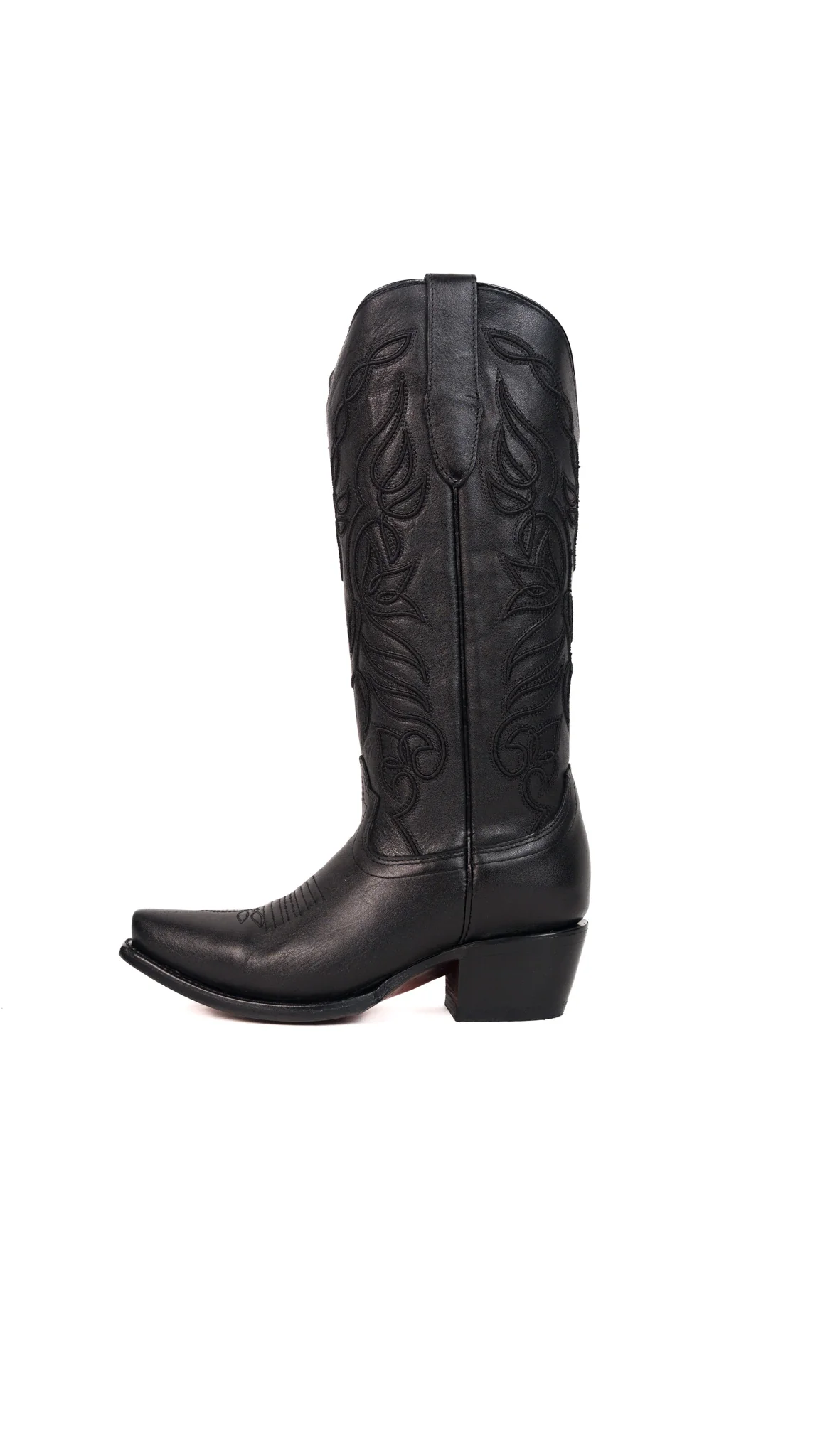 Sally Midi Red Bottom Snip Toe Cowgirl Boot - Image 3