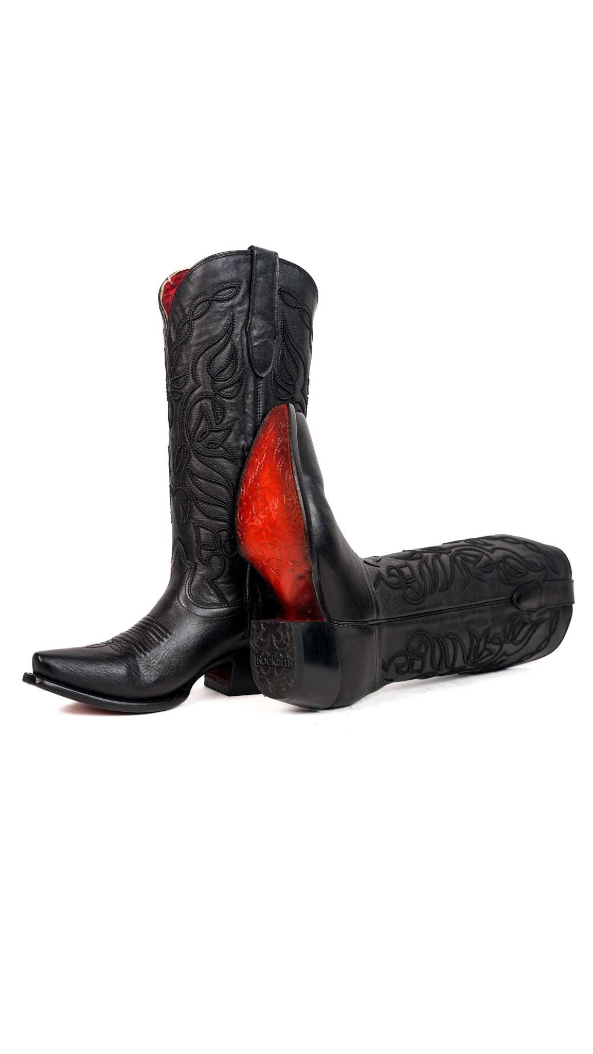 Sally Midi Red Bottom Snip Toe Cowgirl Boot - Image 4