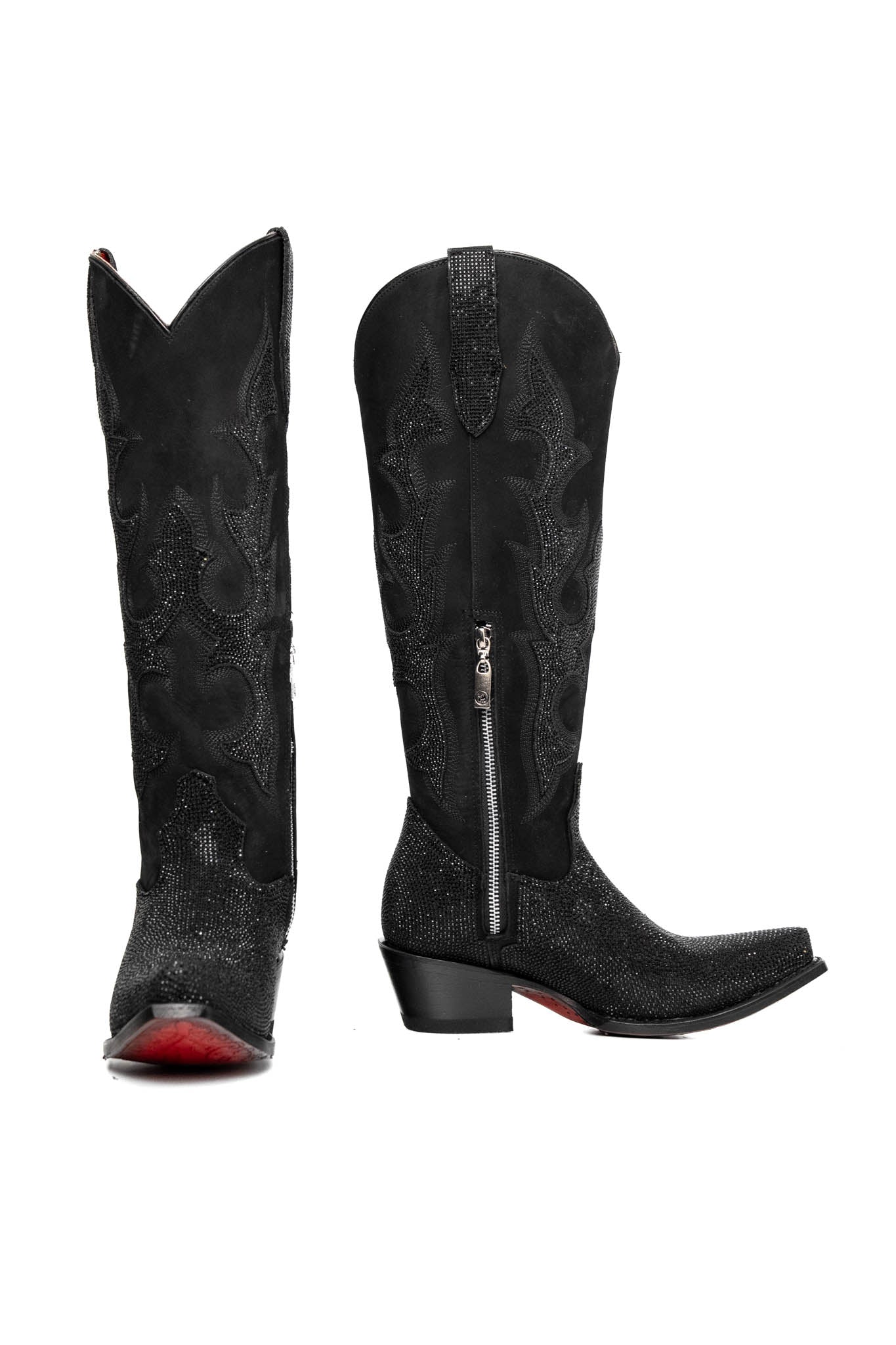 Carter Starlight Tall Red Bottom Snip Toe Cowgirl Boot - Image 4
