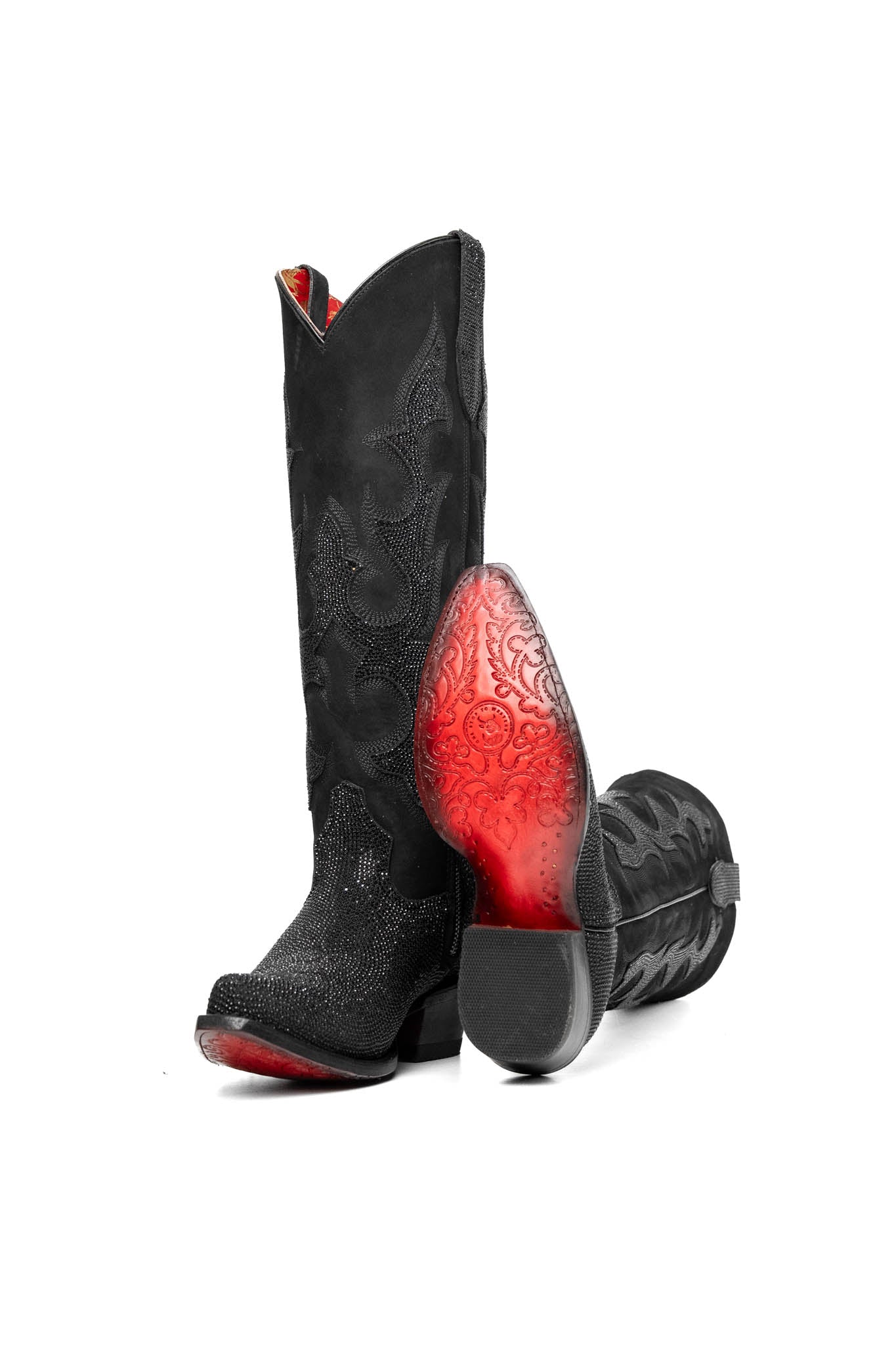 Carter Starlight Tall Red Bottom Snip Toe Cowgirl Boot - Image 5