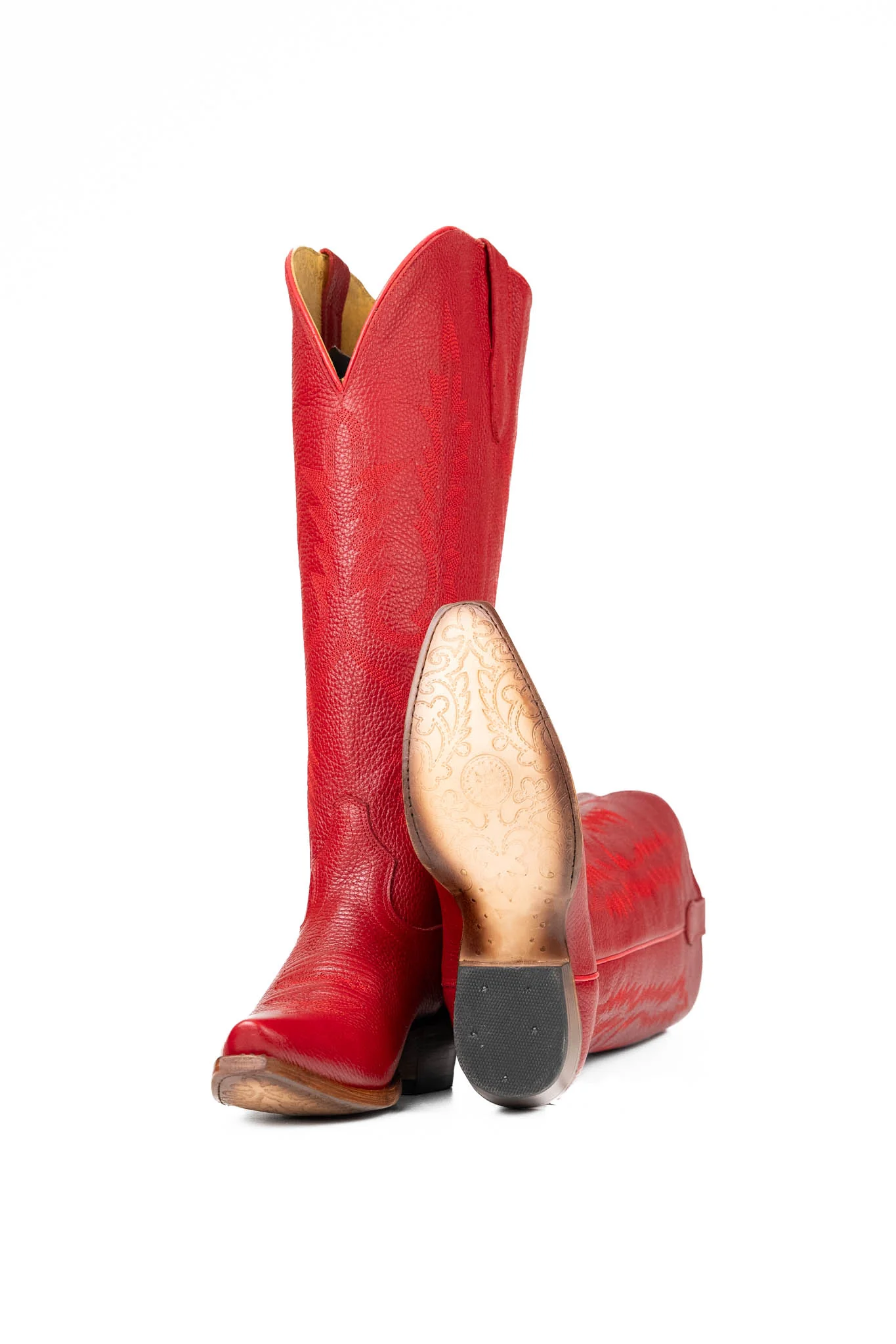 Scarlett Tall Wide Calf Snip Toe Cowgirl Boot - Image 14