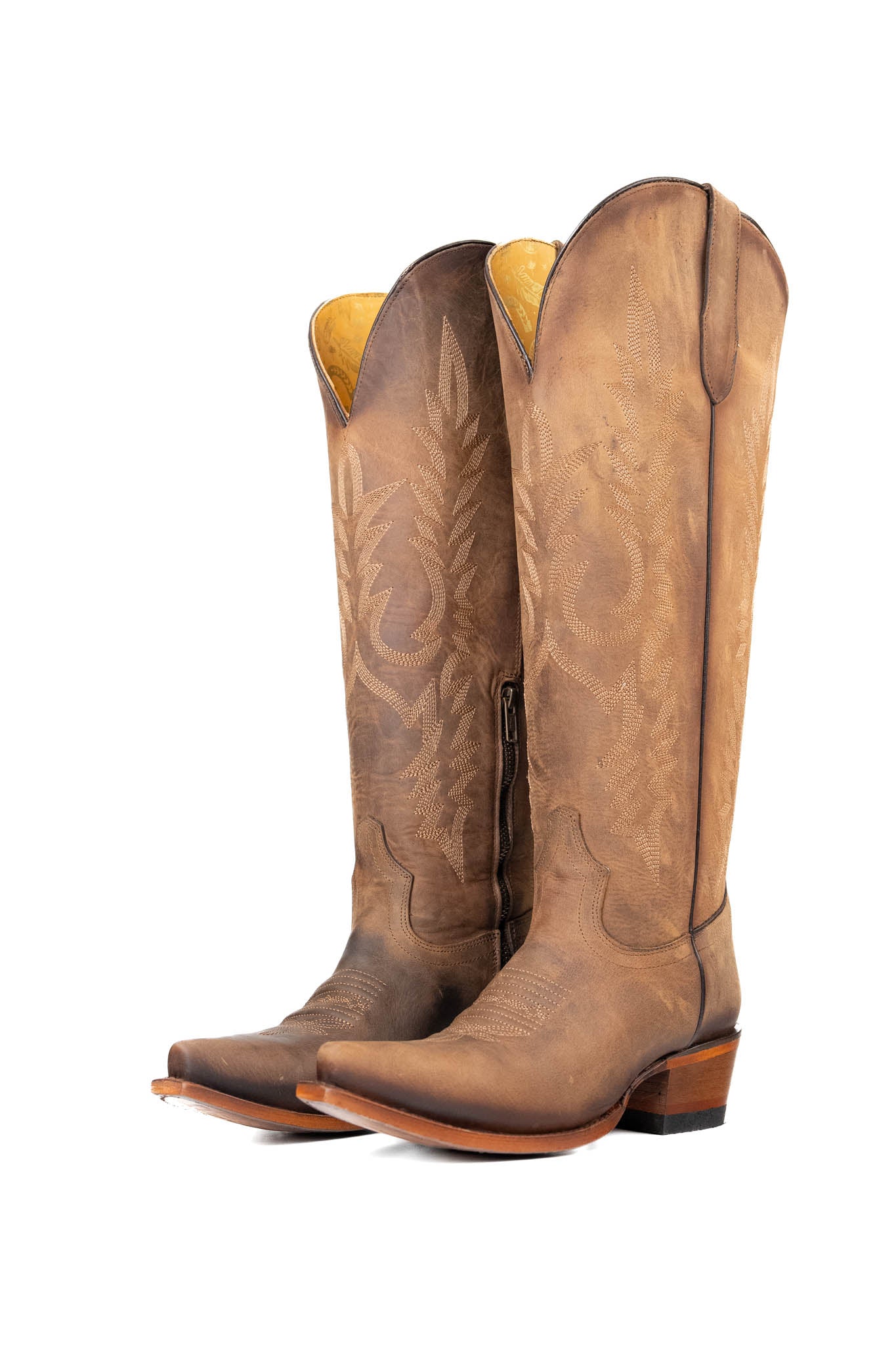 Scarlett Tall Wide Calf Snip Toe Cowgirl Boot - Image 16