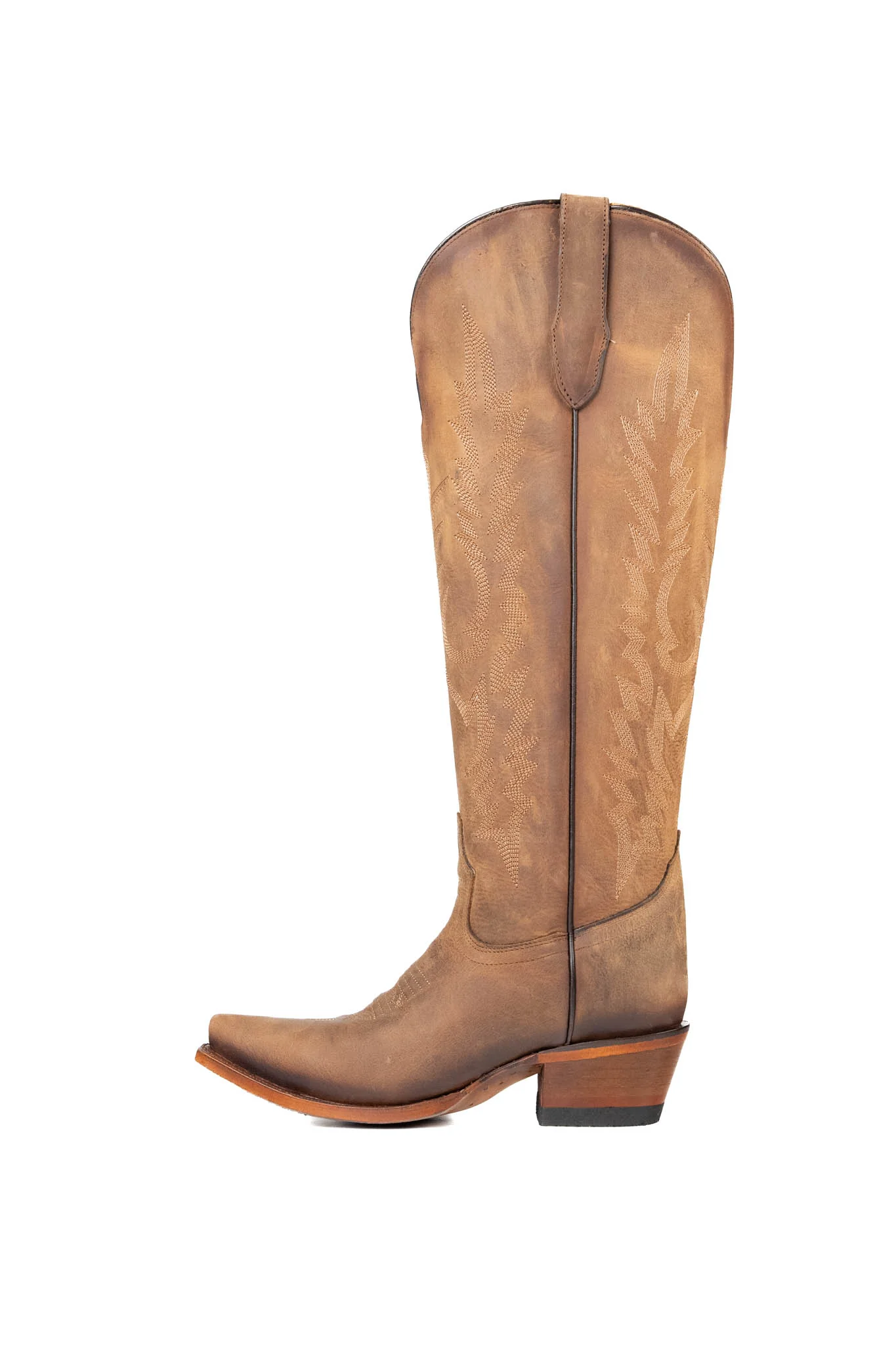 Scarlett Tall Wide Calf Snip Toe Cowgirl Boot - Image 17