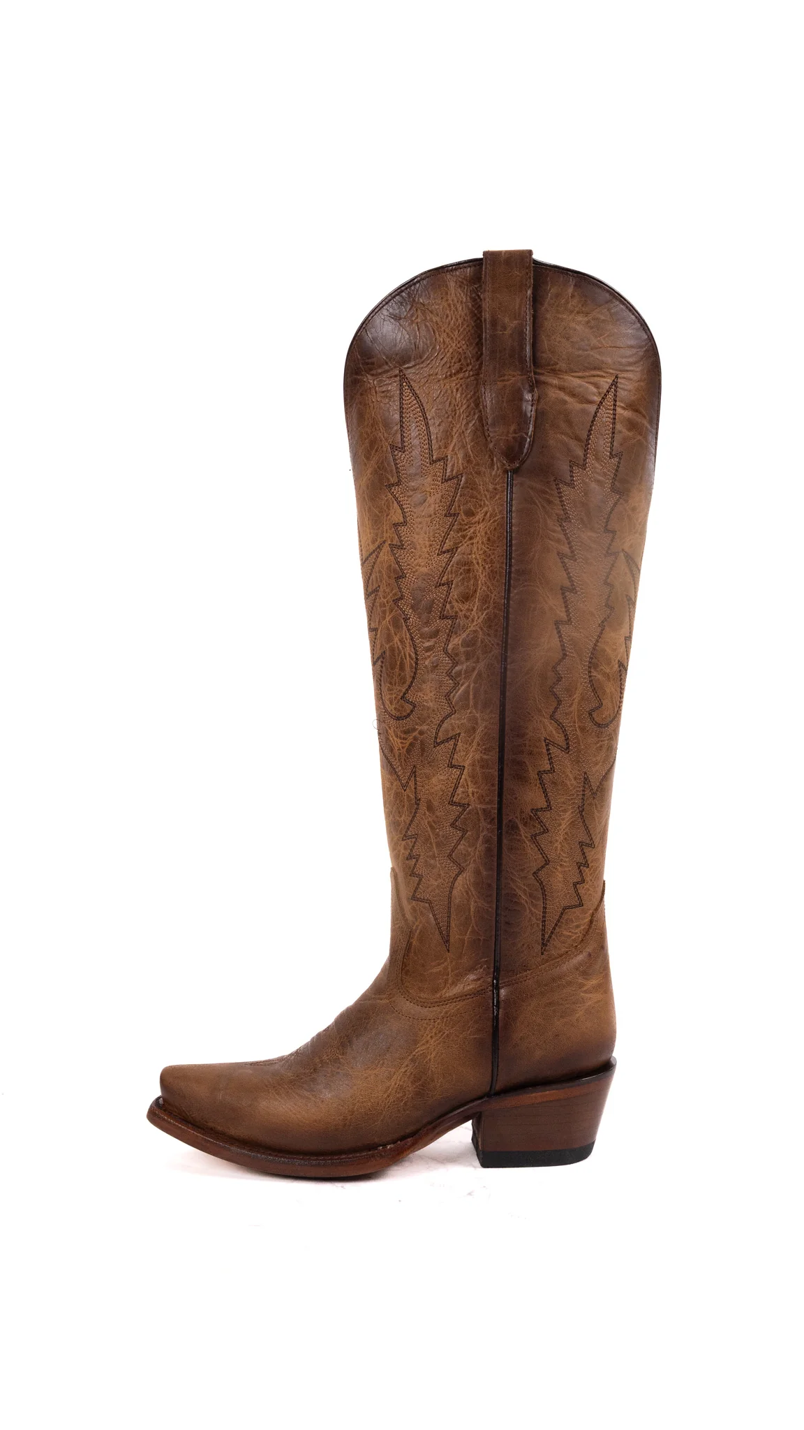 Scarlett Tall Wide Calf Snip Toe Cowgirl Boot - Image 2