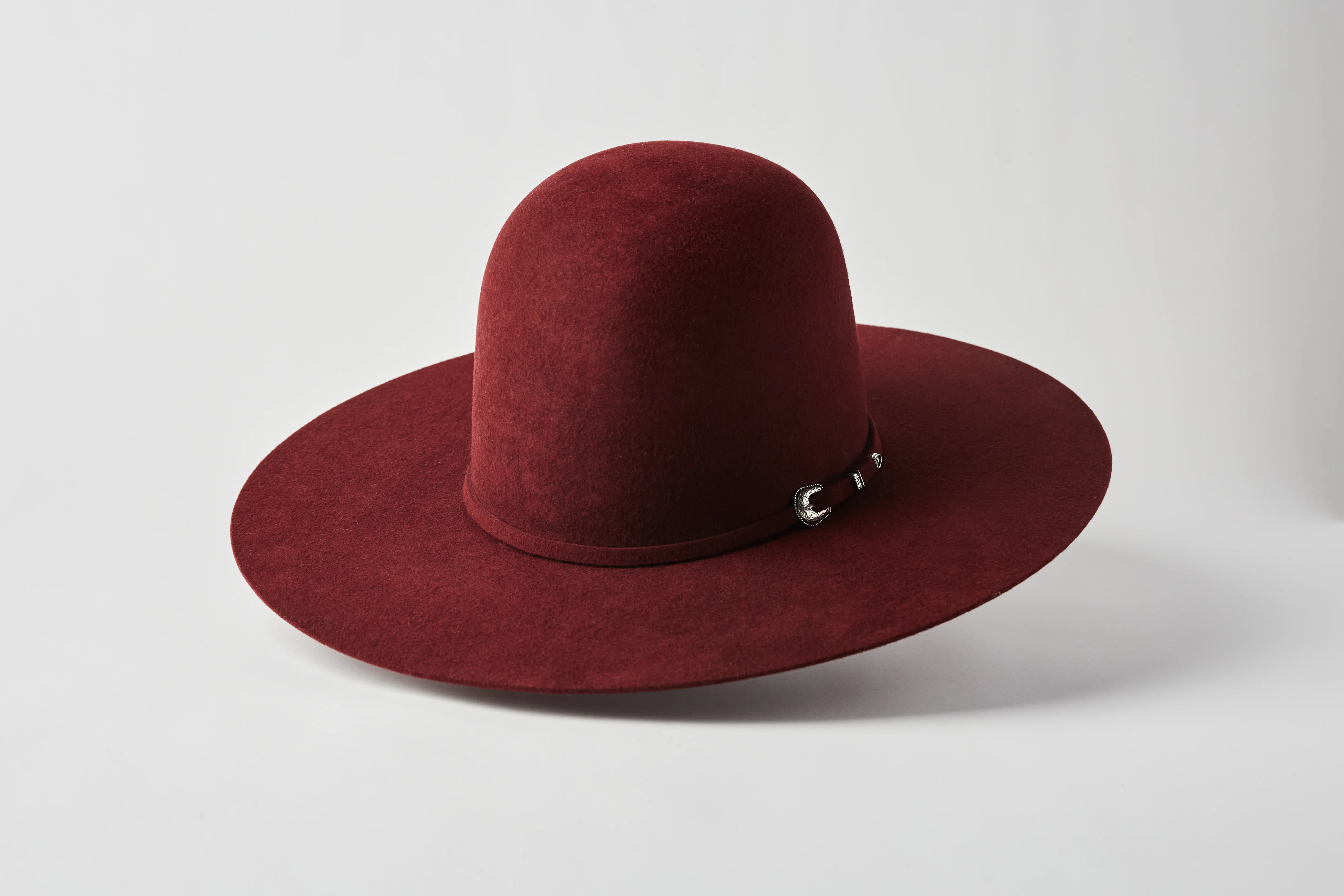 Serratelli 6X Burgundy Beaumont Open Crown Felt Cowboy Hat