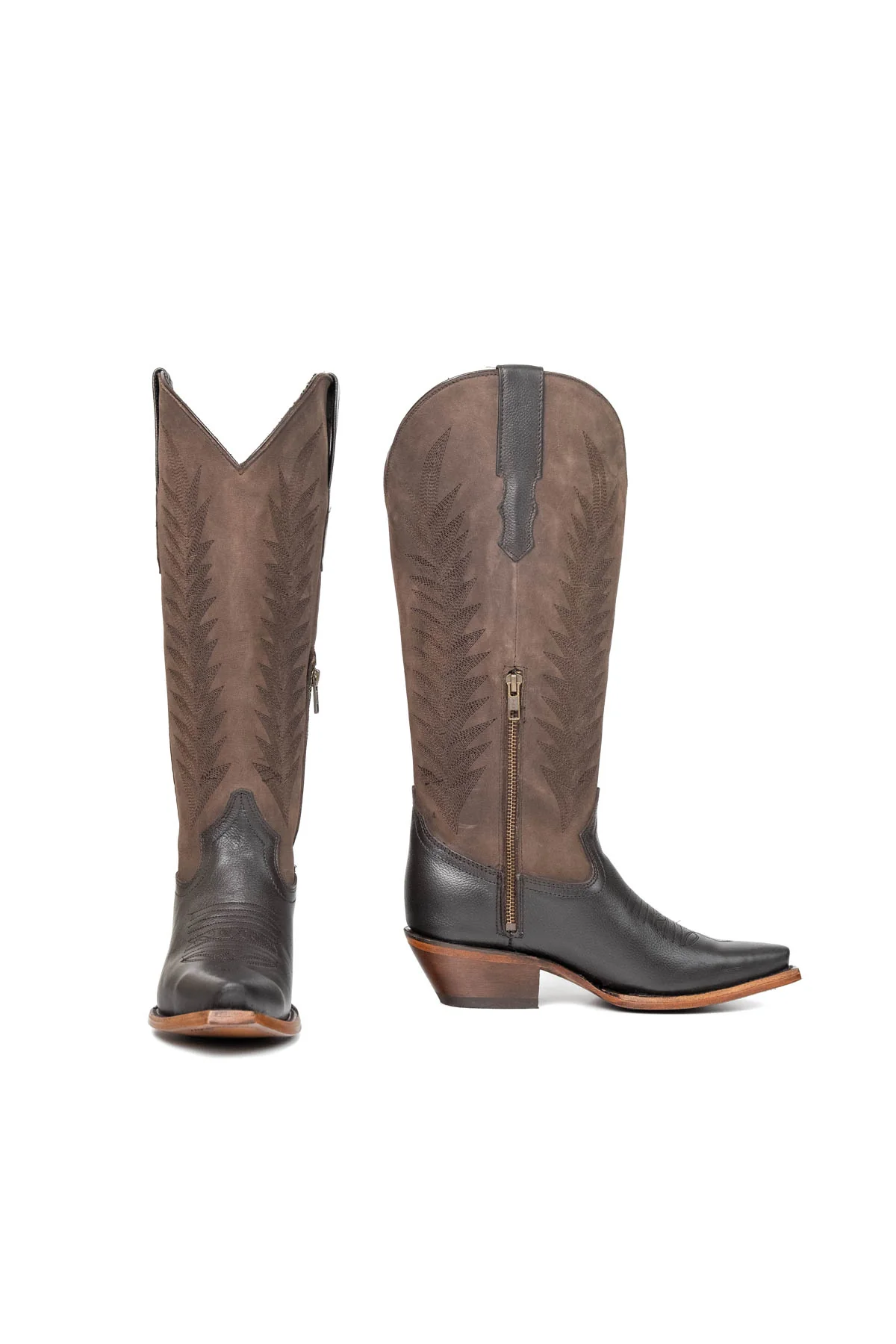 Sierra Midi Wide Calf Snip Toe Cowgirl Boot - Image 4