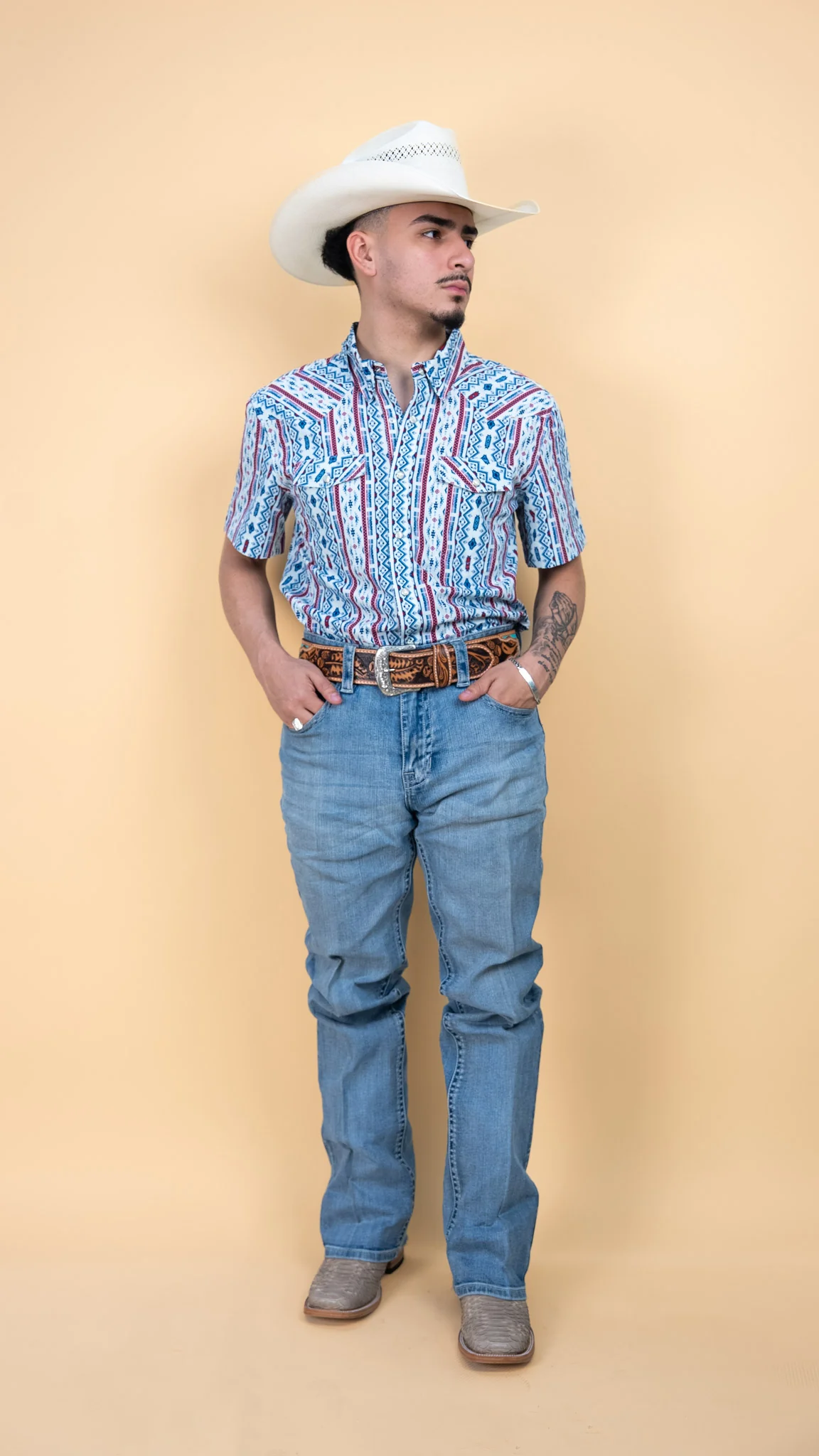 Panhandle Short Sleeve Hartman Pearl Snap - Image 4