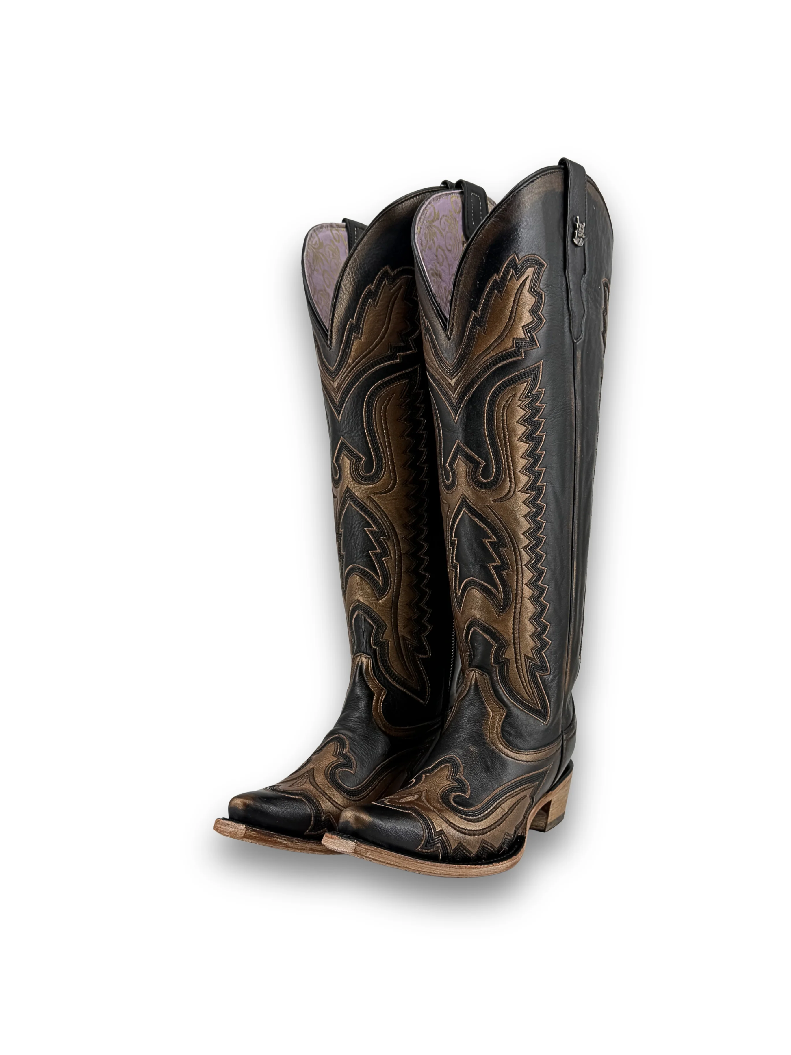 Stacy Tall Wide Calf Snip Toe Cowgirl Boot - Image 2
