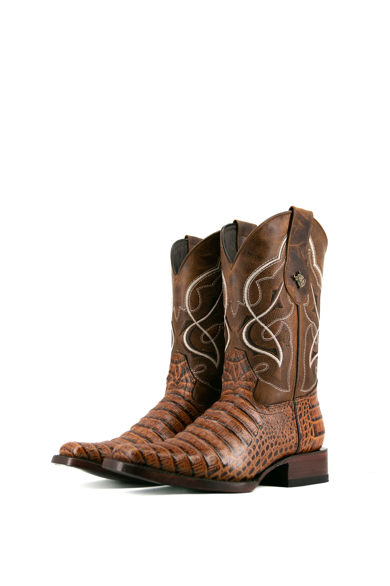 Caiman Belly Rodeo Toe Cowboy Boot - Image 11