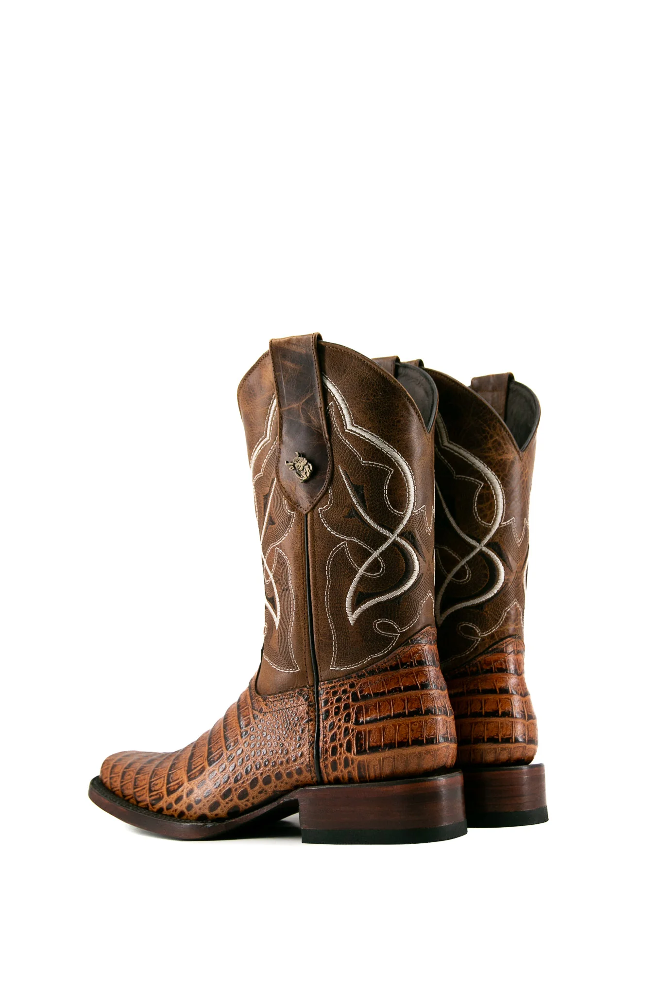 Caiman Belly Rodeo Toe Cowboy Boot - Image 13