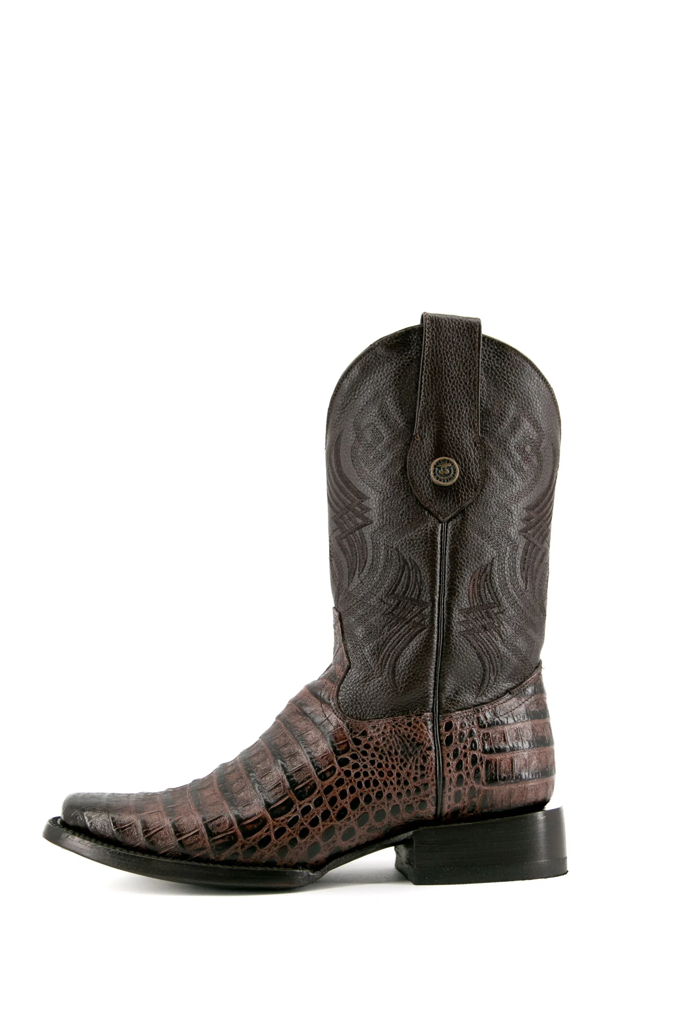 Caiman Belly Rodeo Toe Cowboy Boot - Image 7