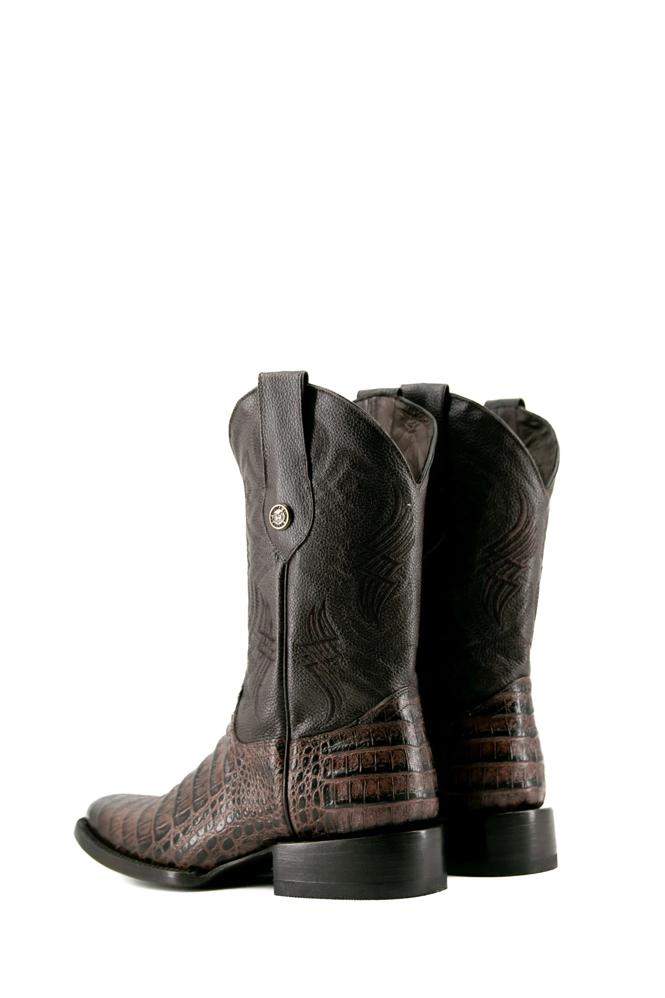 Caiman Belly Rodeo Toe Cowboy Boot - Image 8