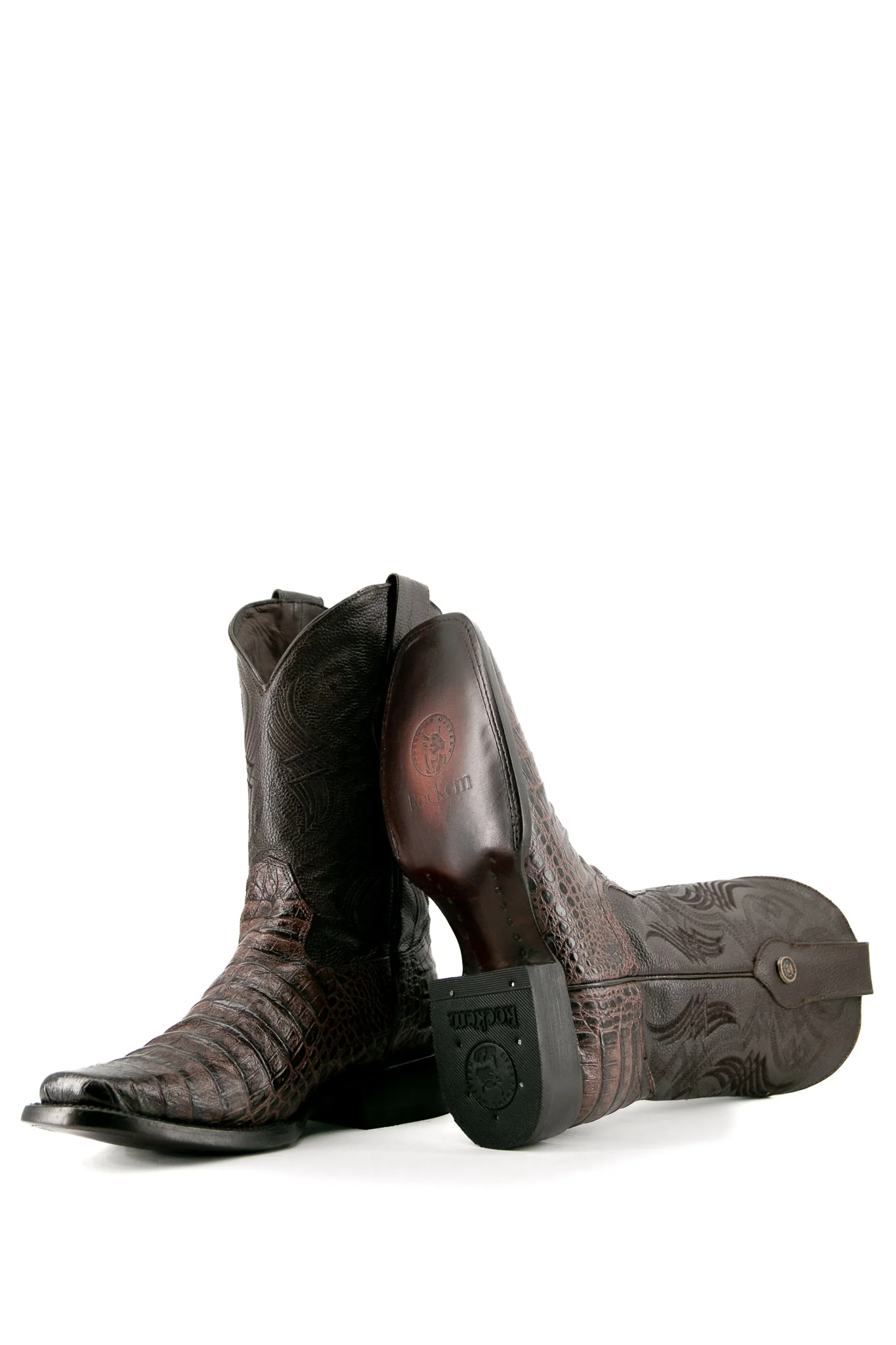 Caiman Belly Rodeo Toe Cowboy Boot - Image 9